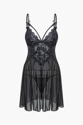 Dantel Şeffaf Nakışlı Bustier Gece Elbisesi