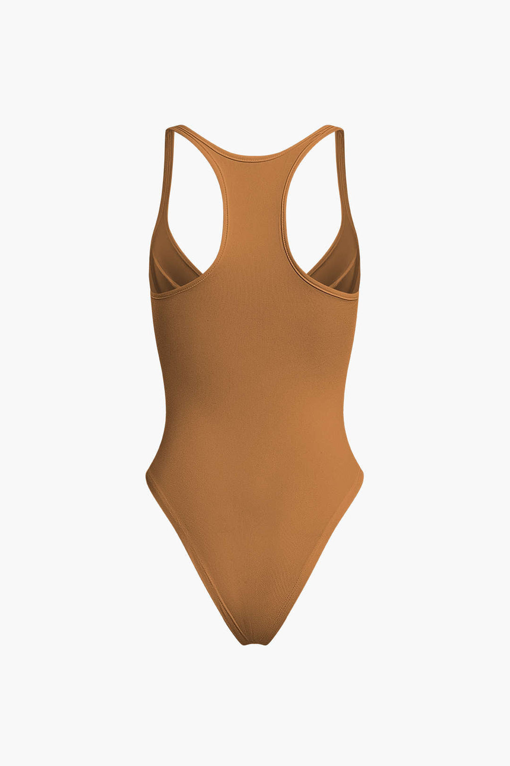 Düz Renk Derin V Yaka Bustiyer Bodysuit