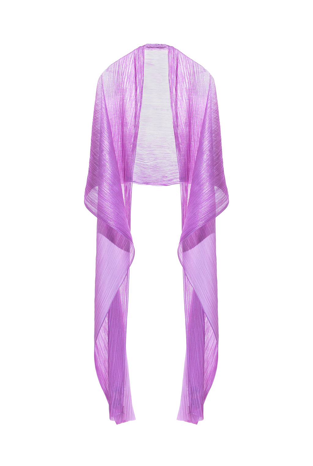 Silk Tulle Shawl Frappe Şal