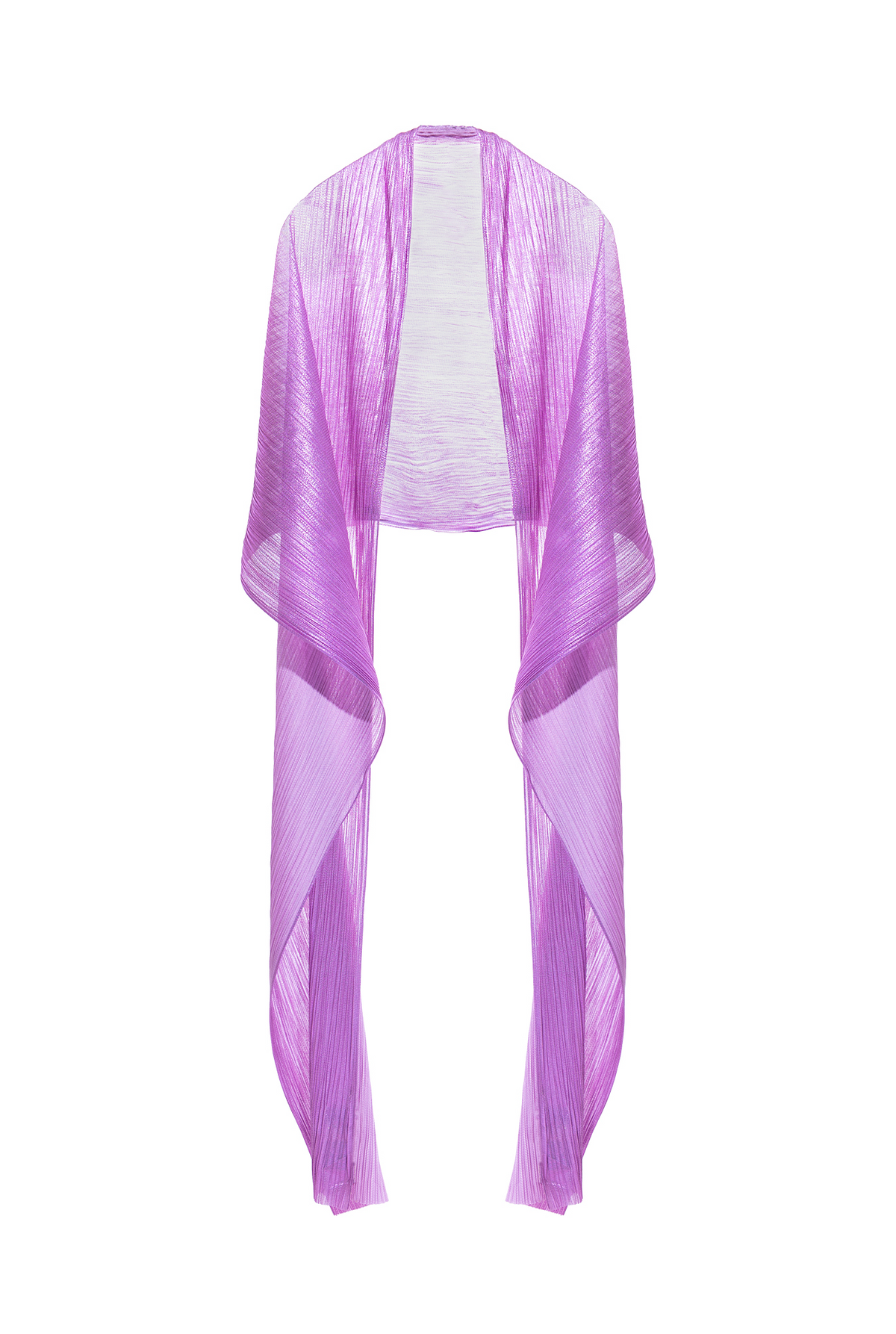 Silk Tulle Shawl Frappe Şal