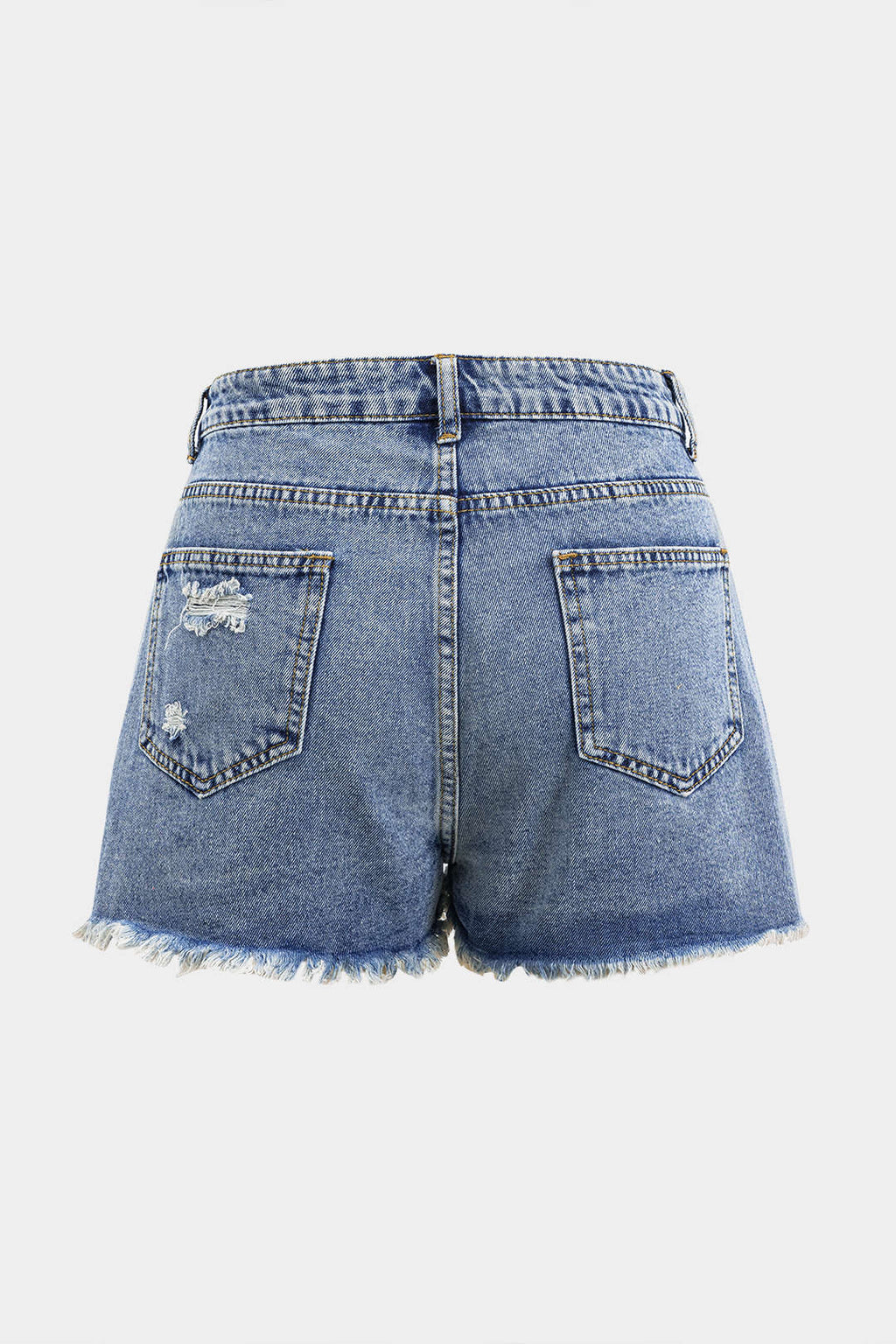 Denim Cepli Şort