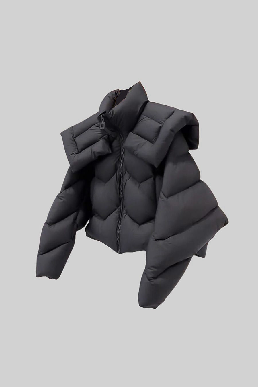 puffer siyah mont