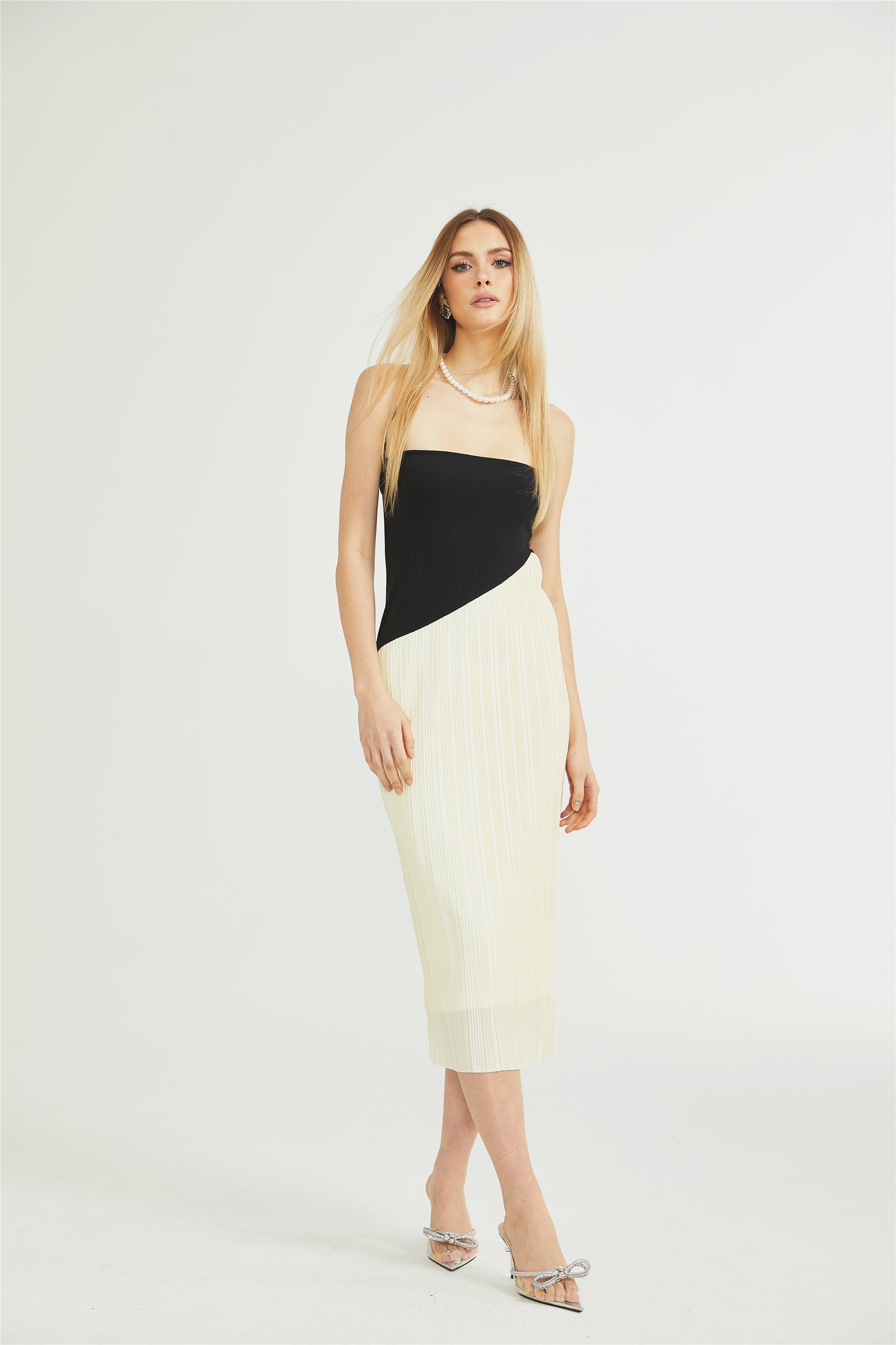Giverny fit midi elbise