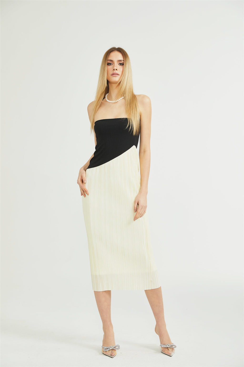 Giverny fit midi elbise