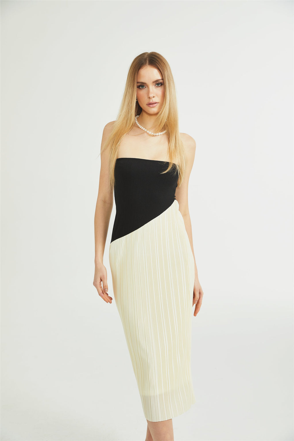 Giverny fit midi elbise