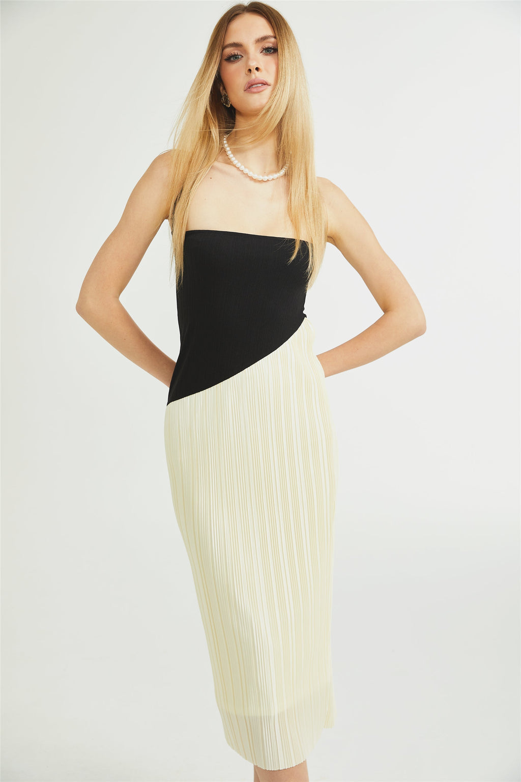 Giverny fit midi elbise