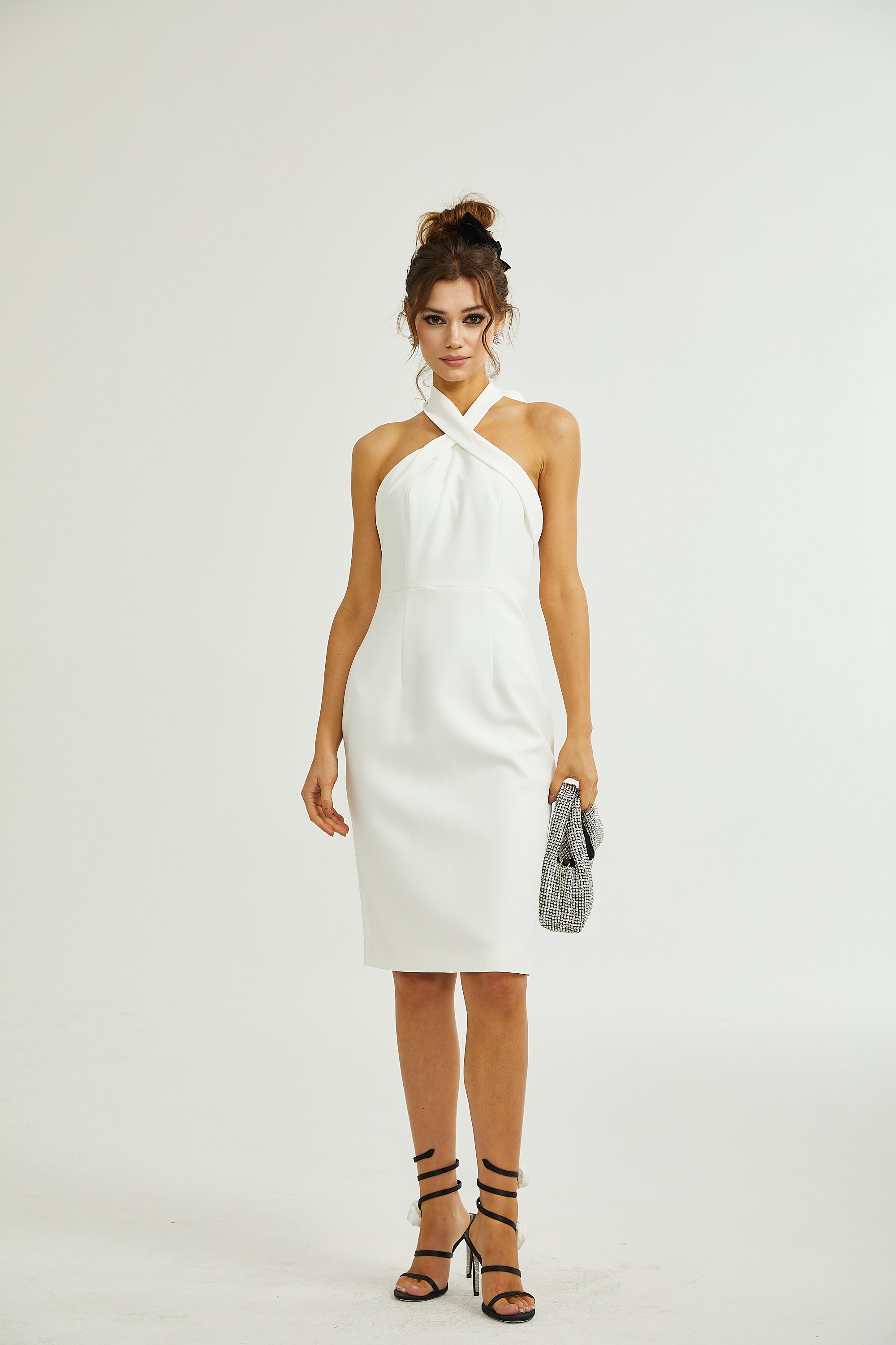 Azzurra midi elbise