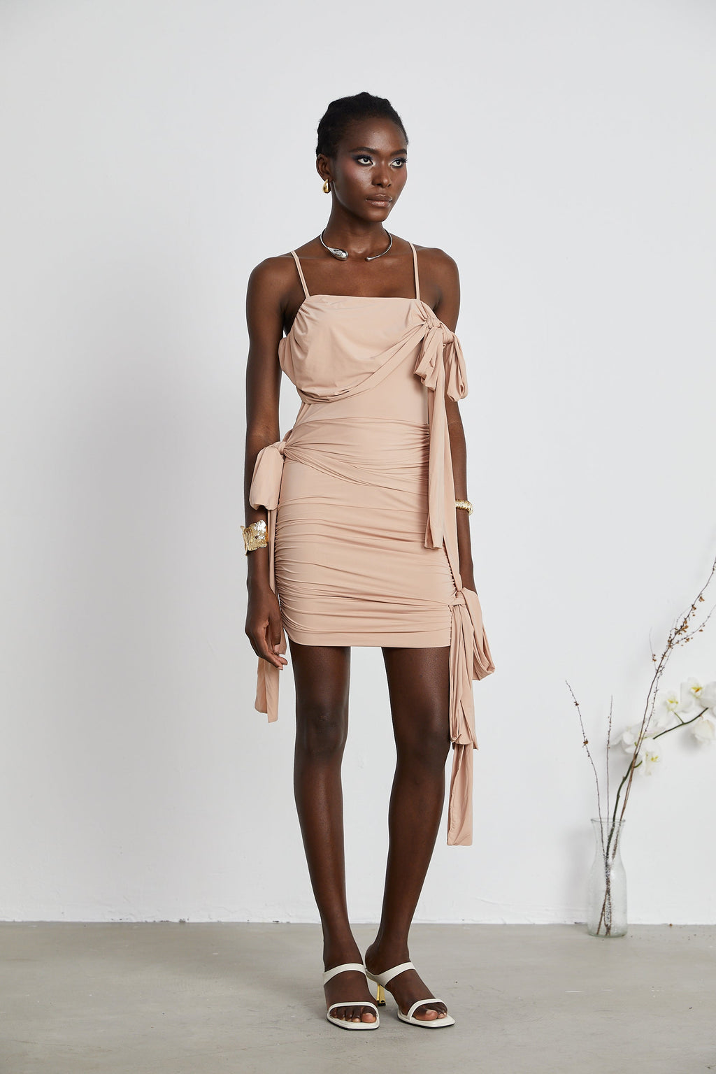 Vivien asimetrik mini elbise