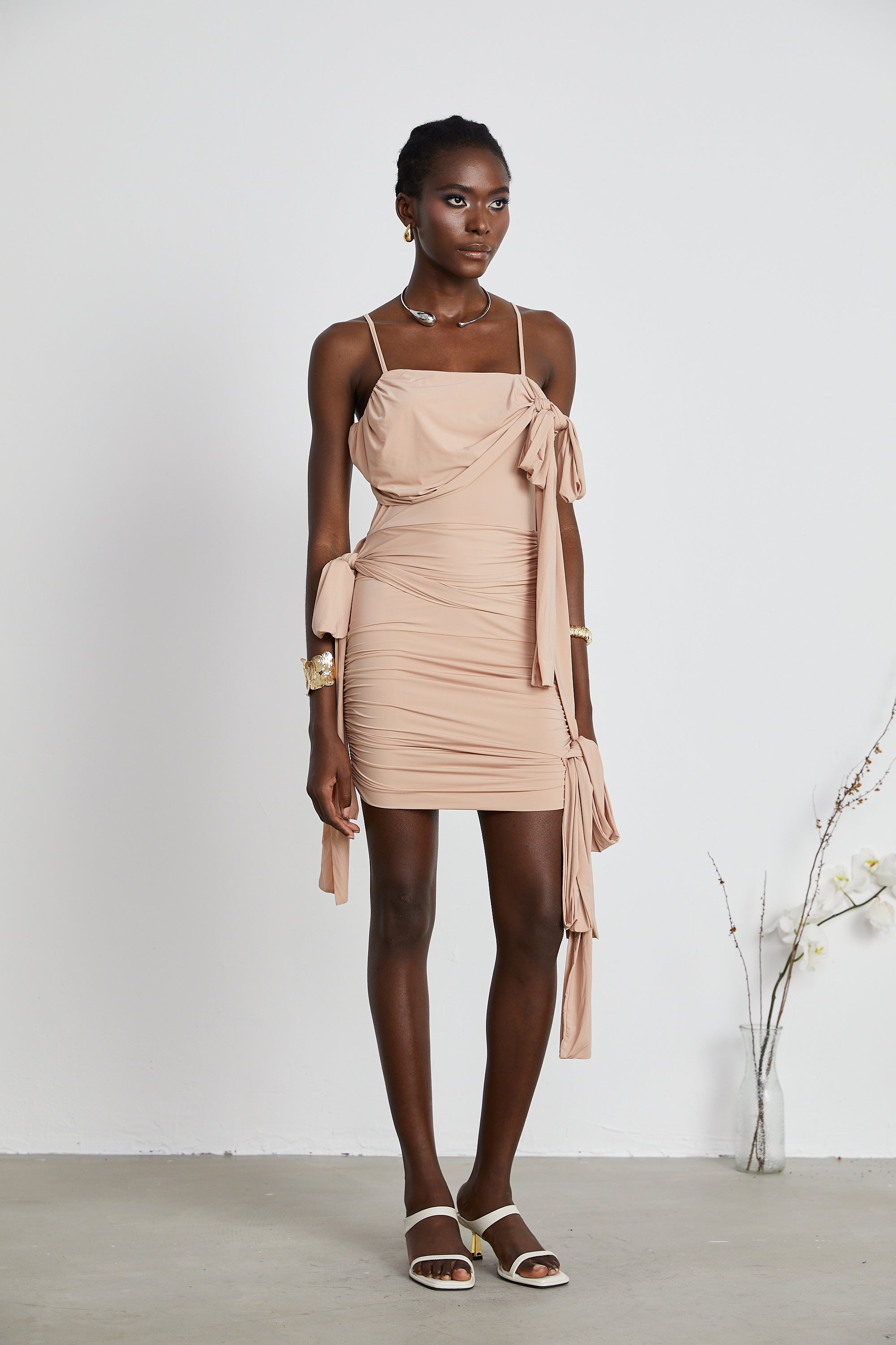 Vivien asimetrik mini elbise
