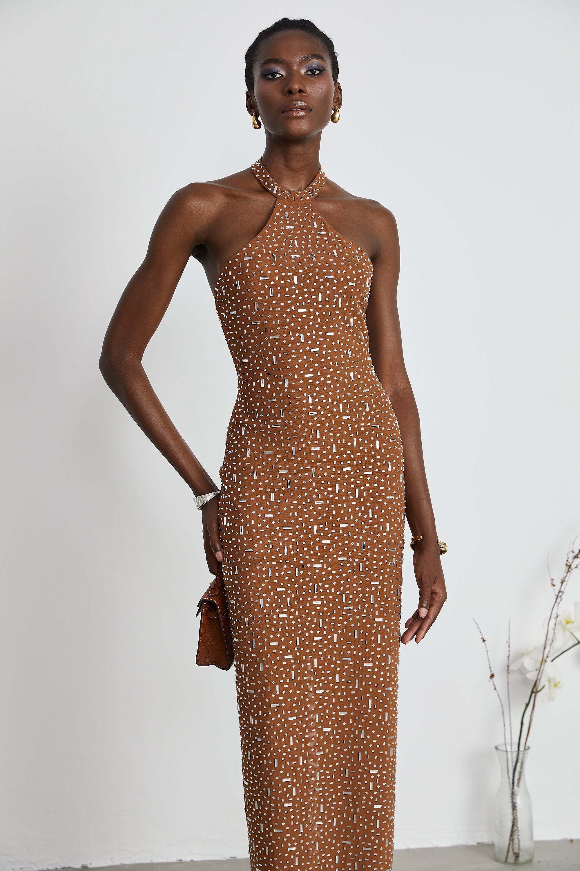 Désirée bodycon maksi elbise