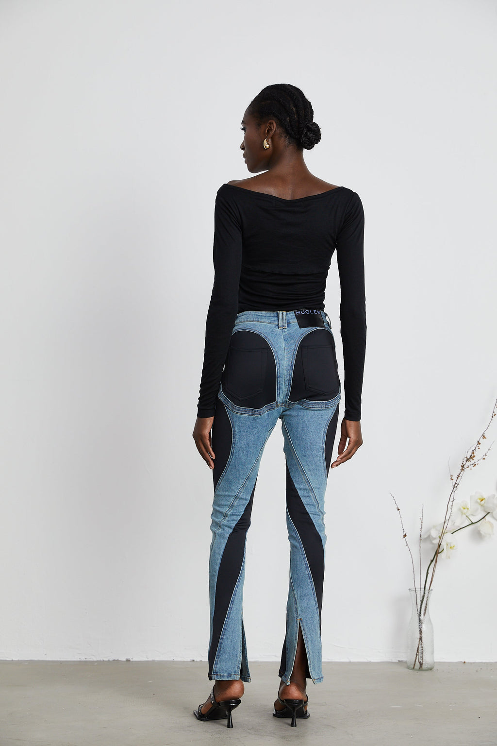 Noémie Spiral Panelli Skinny Jean Pantolon