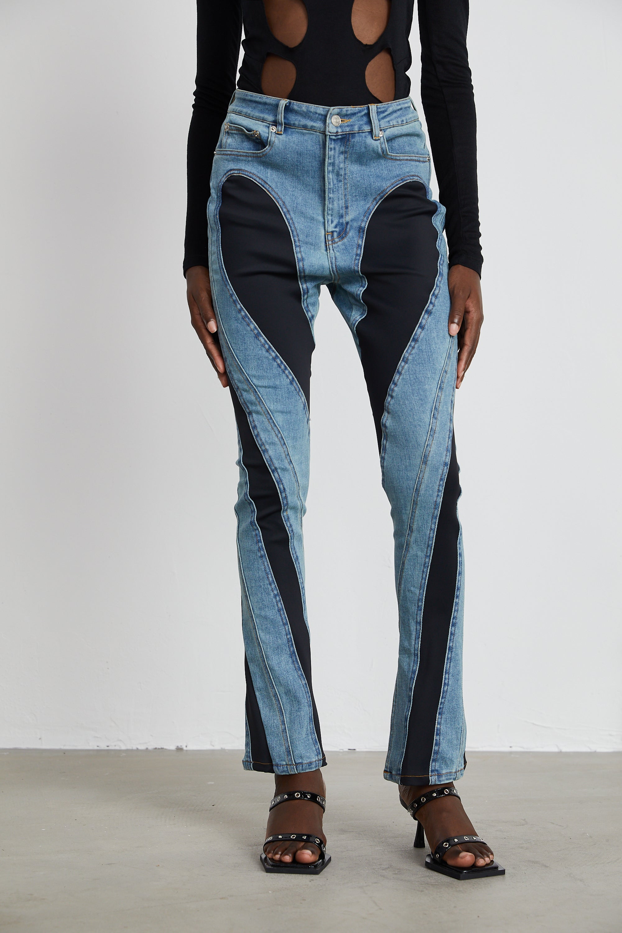 Noémie spiral dar kot pantolon