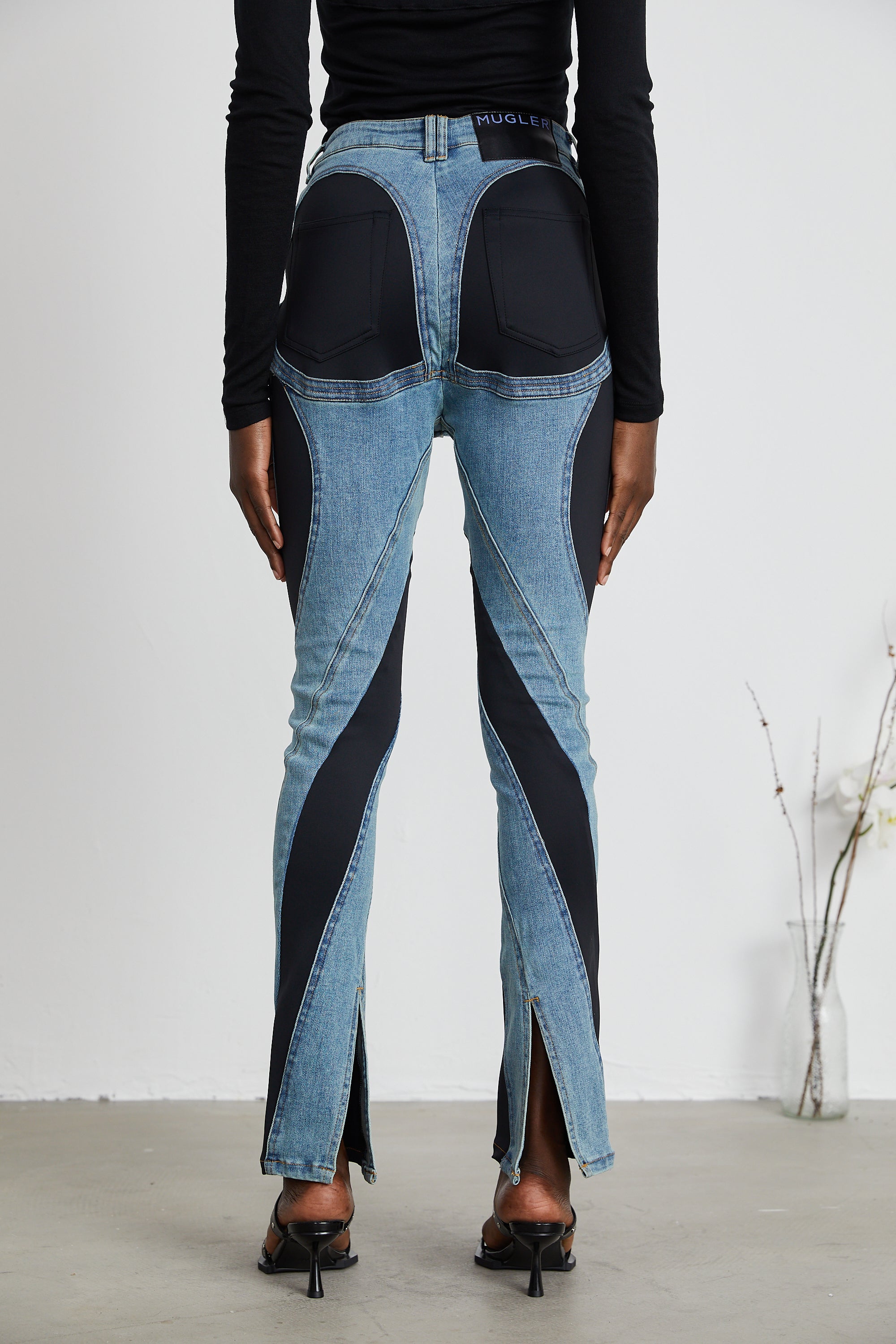 Noémie Spiral Panelli Skinny Jean Pantolon