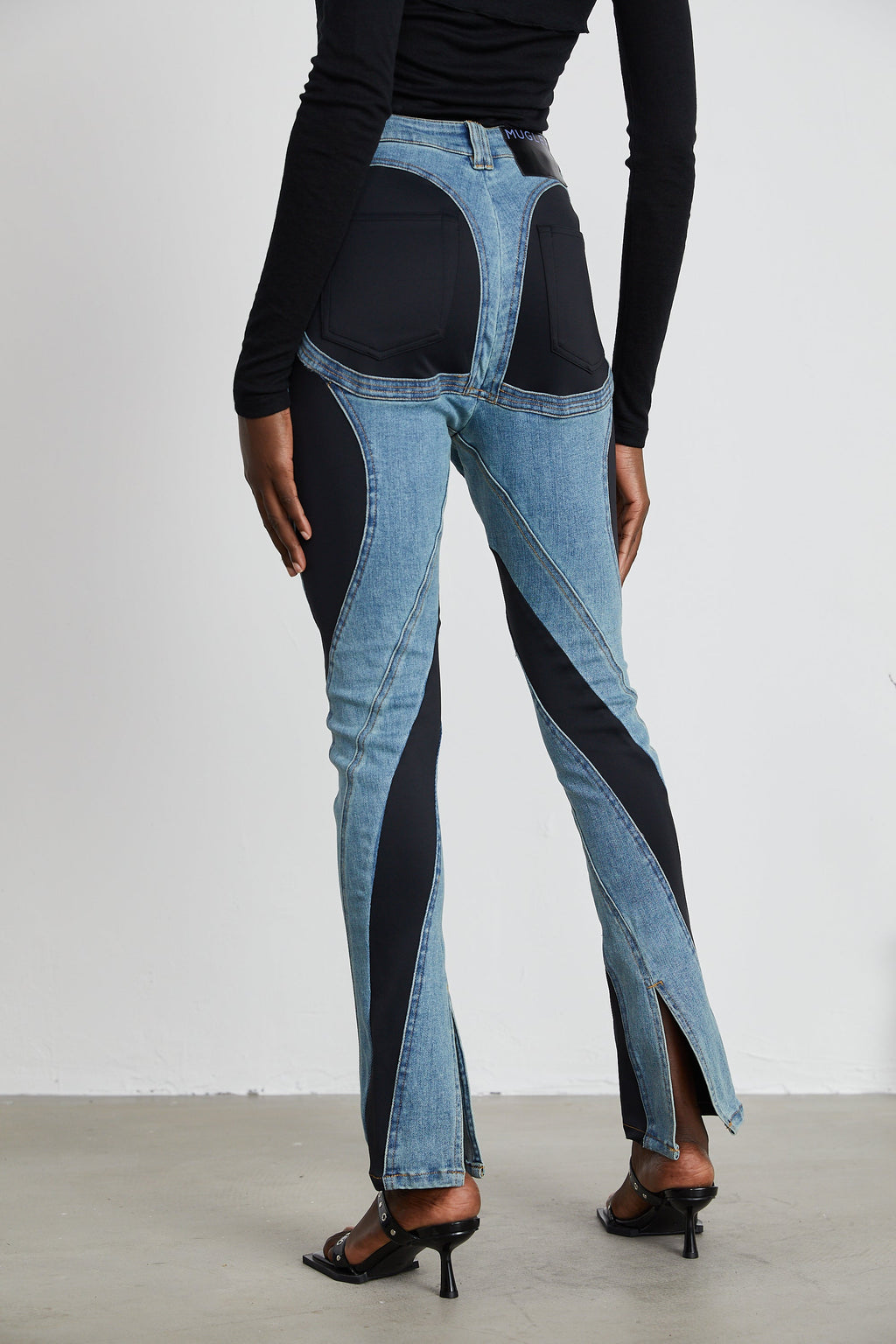 Noémie Spiral Panelli Skinny Jean Pantolon