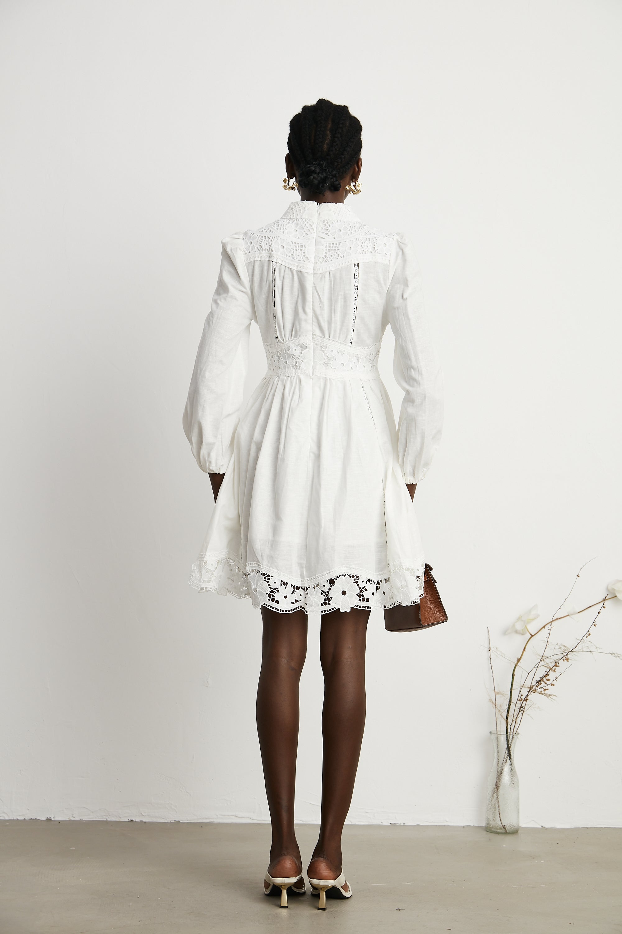 Margaux dantel mini elbise