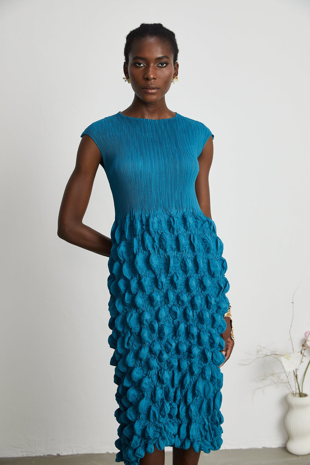 Estelle midi elbise
