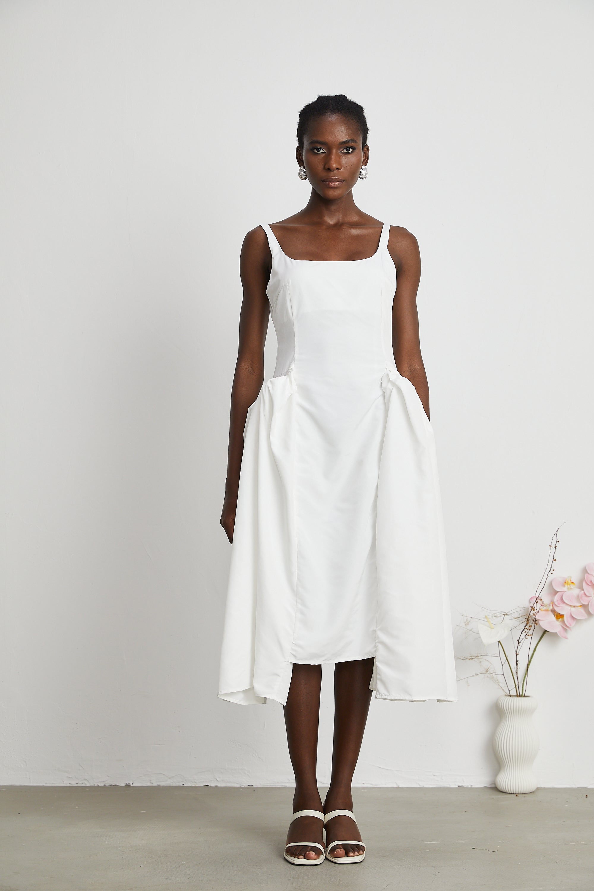Ingrid midi elbise