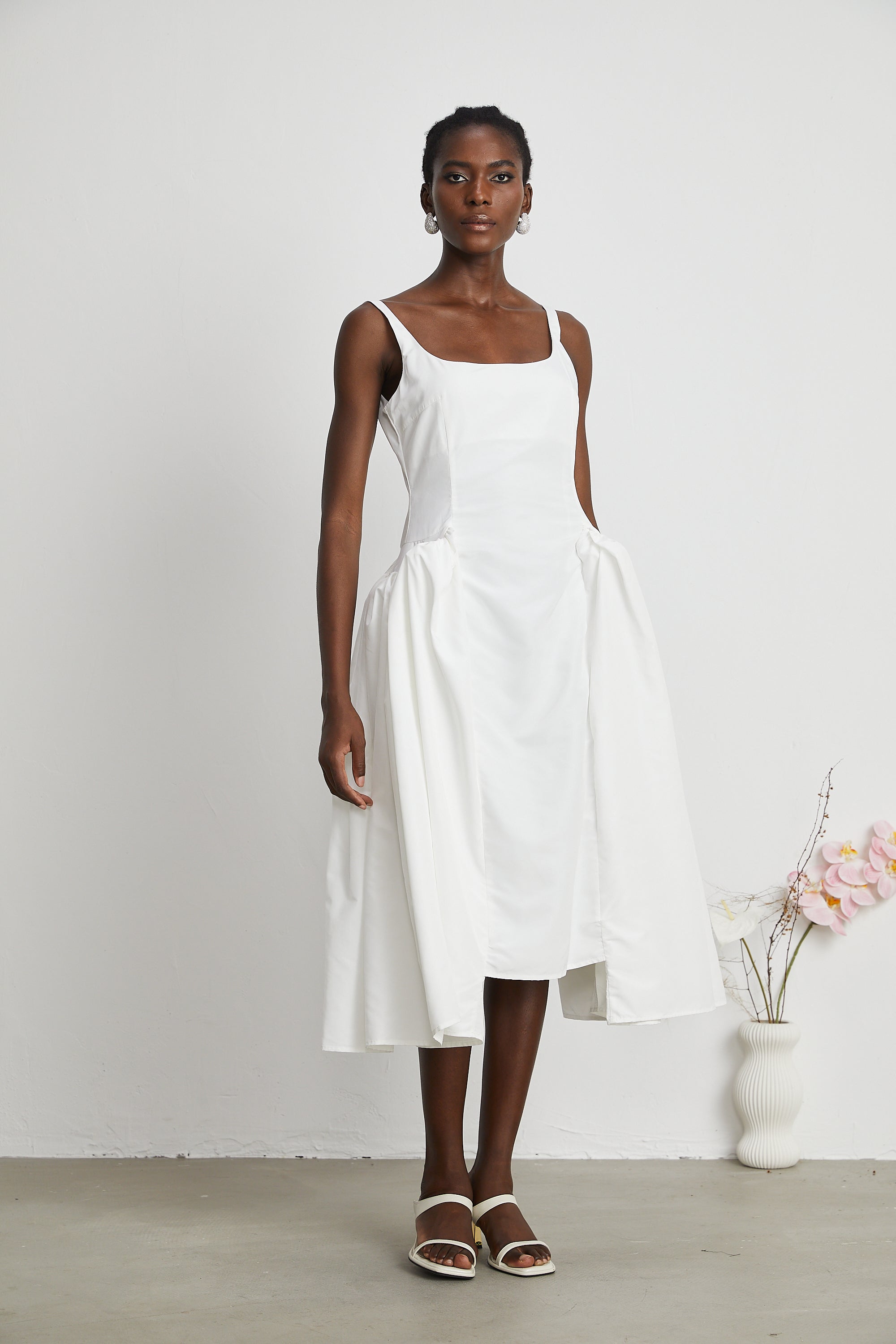 Ingrid midi elbise