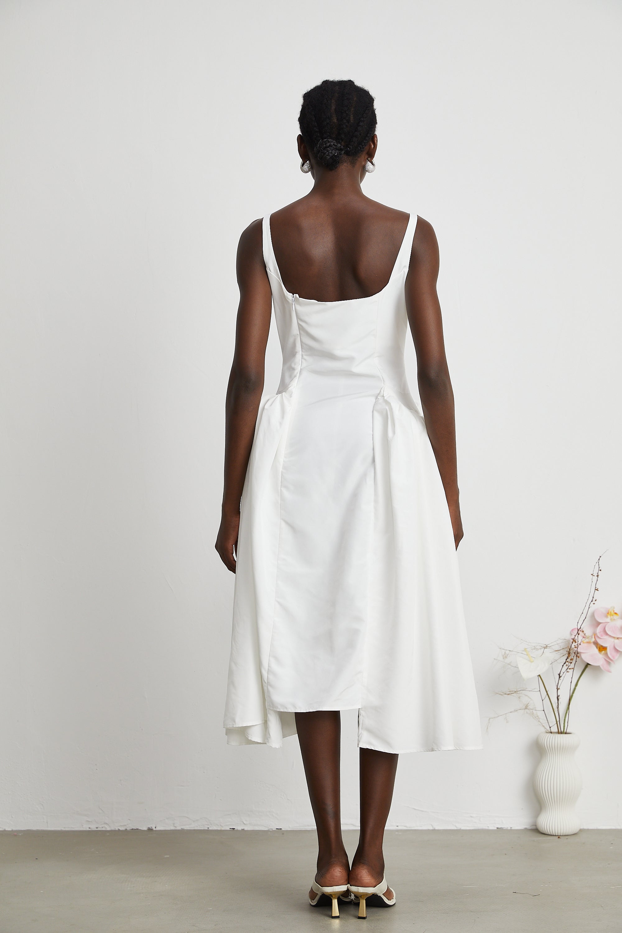 Ingrid midi elbise