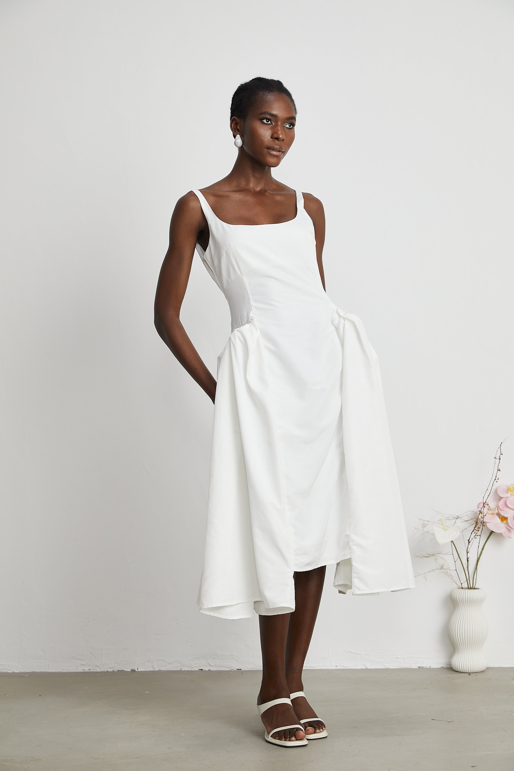 Ingrid midi elbise