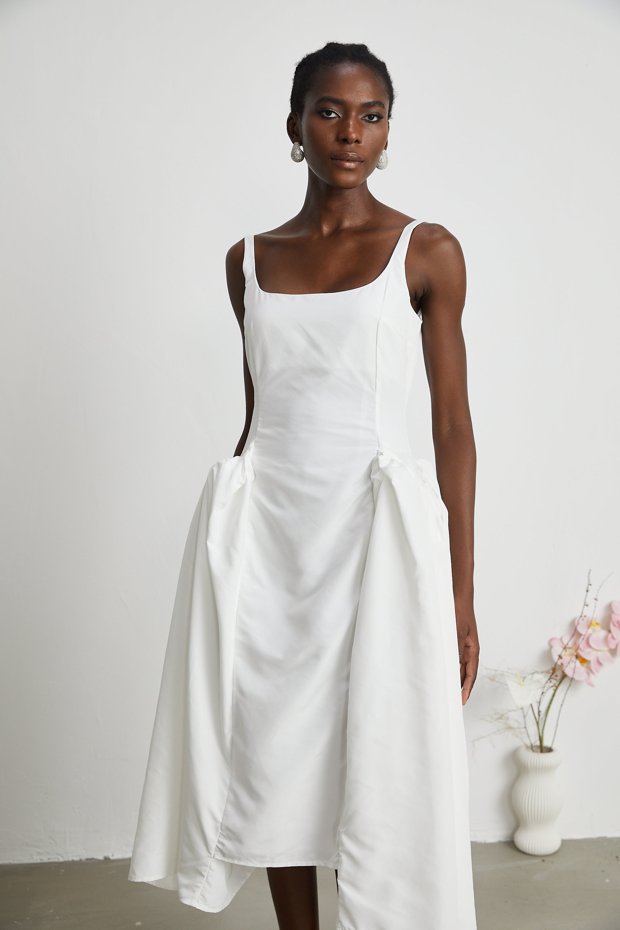 Ingrid midi elbise