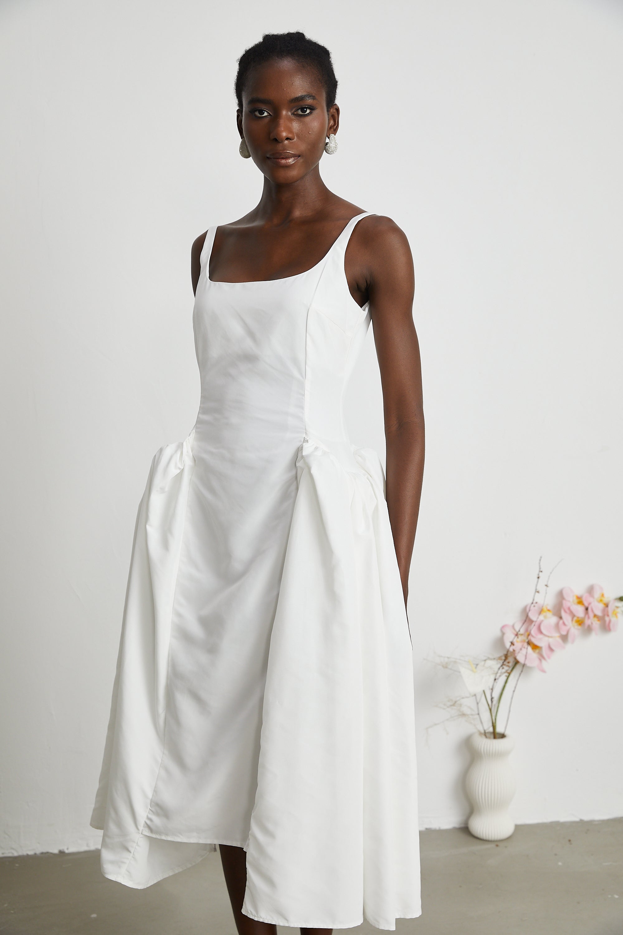 Ingrid midi elbise