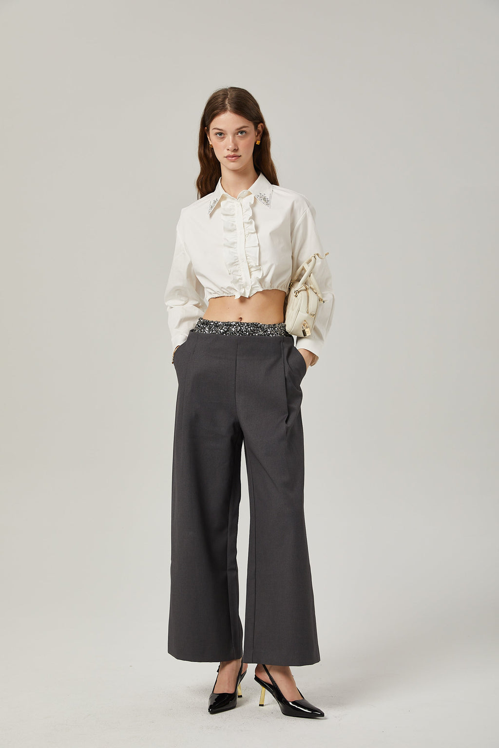 Éléonore süsleme pantolon