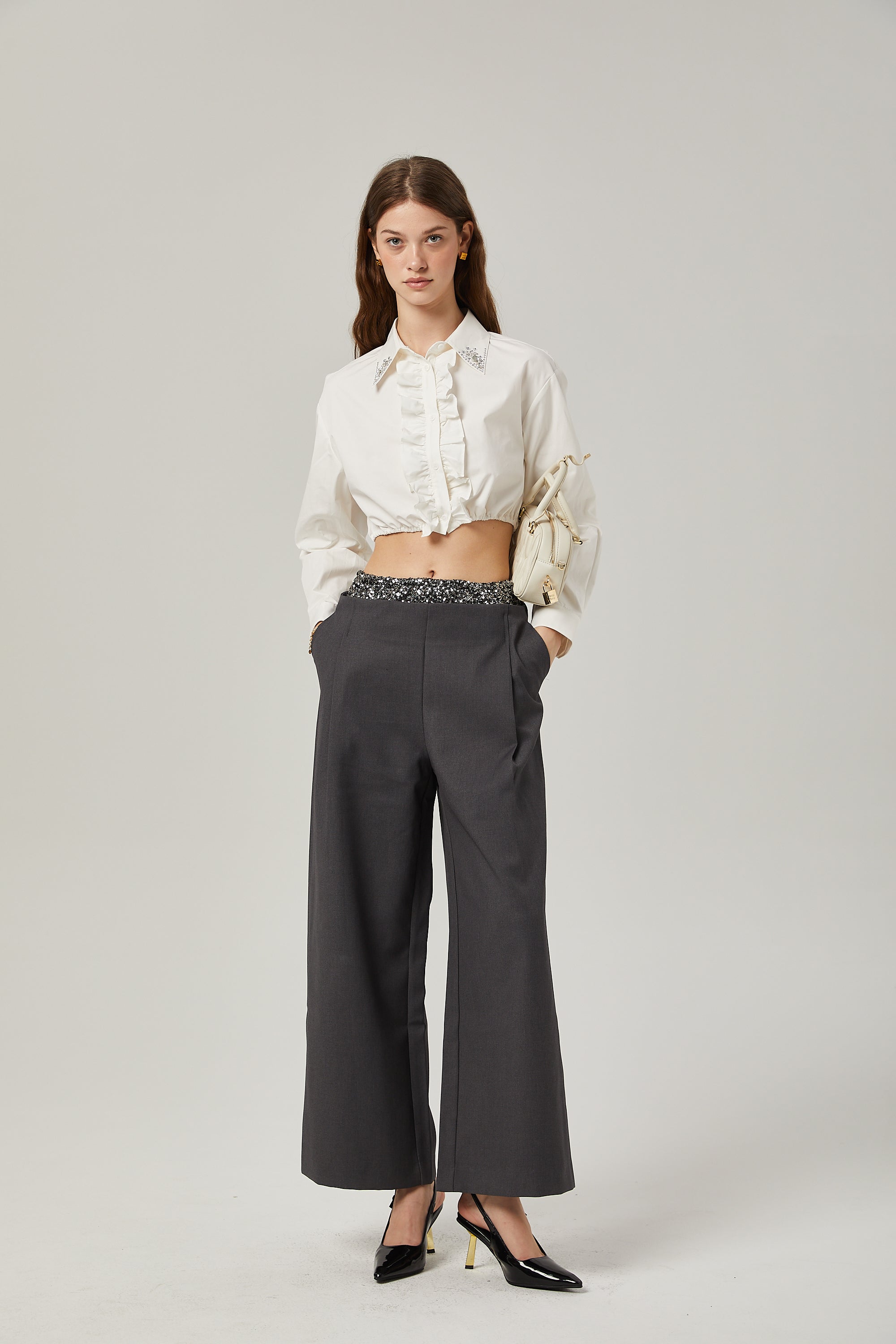 Éléonore süsleme pantolon