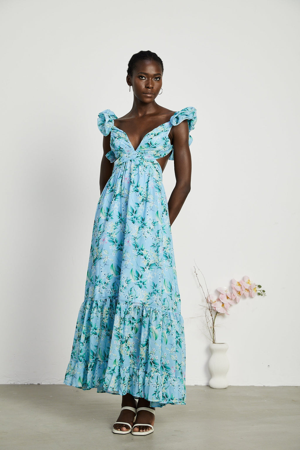 Adèle maksi elbise
