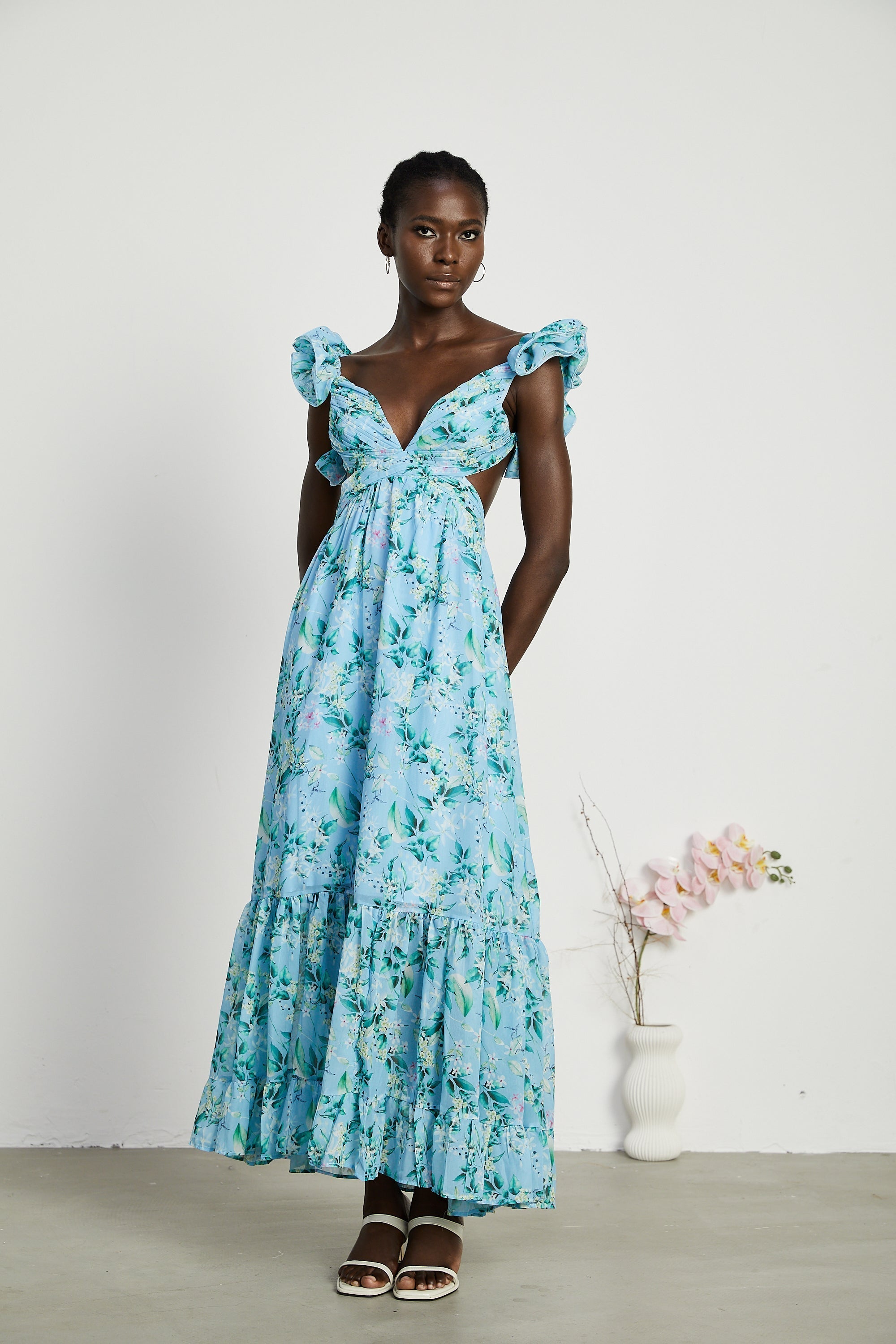 Adèle maksi elbise