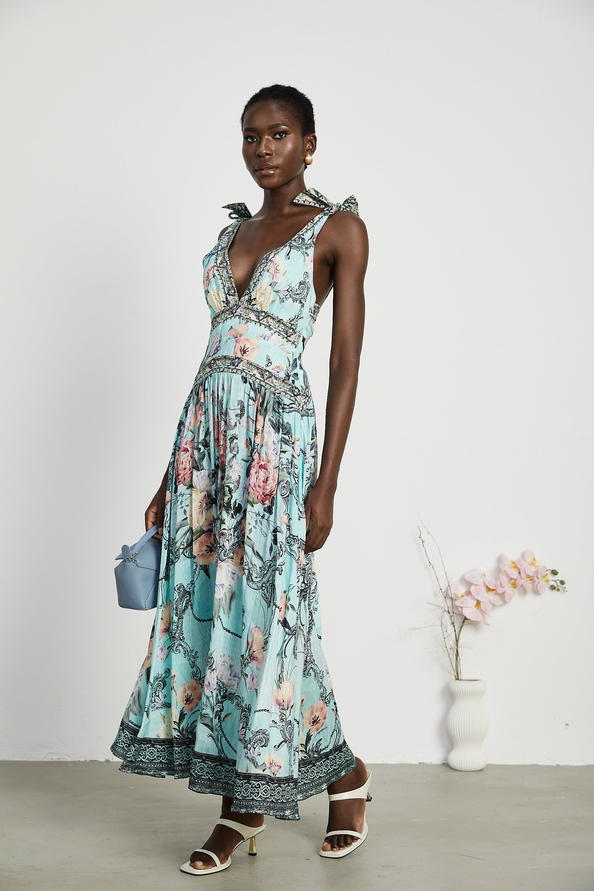 Saira midi elbise