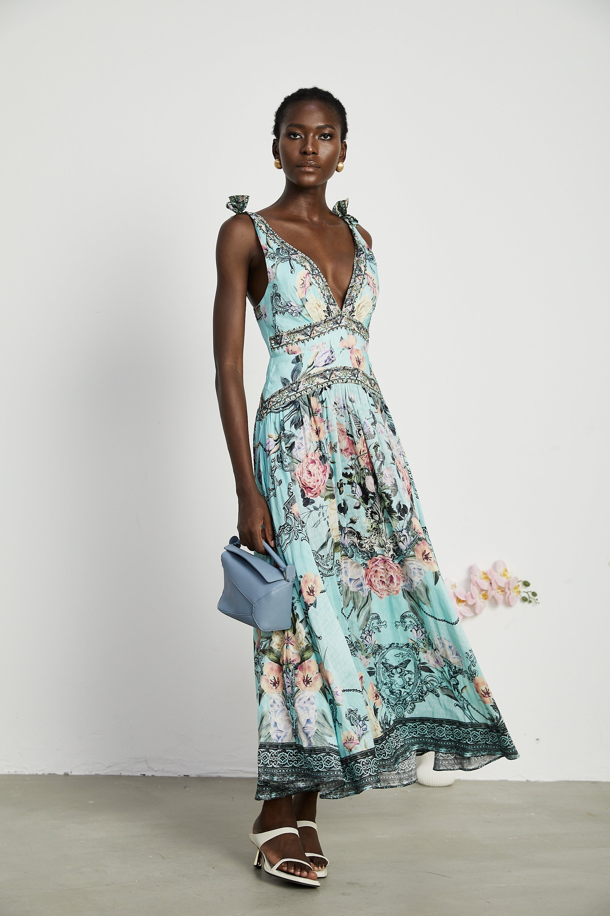 Saira midi elbise