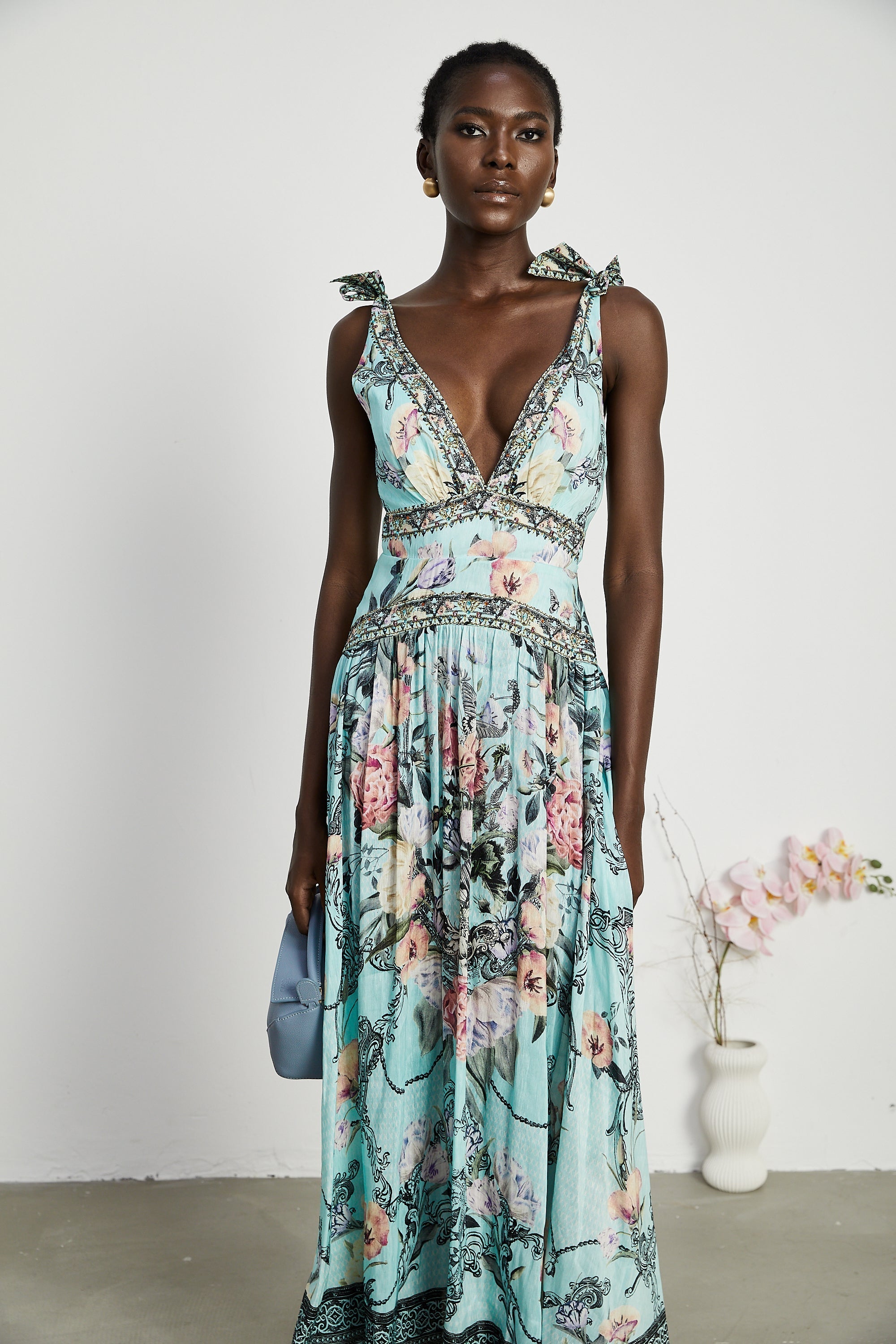 Saira midi elbise