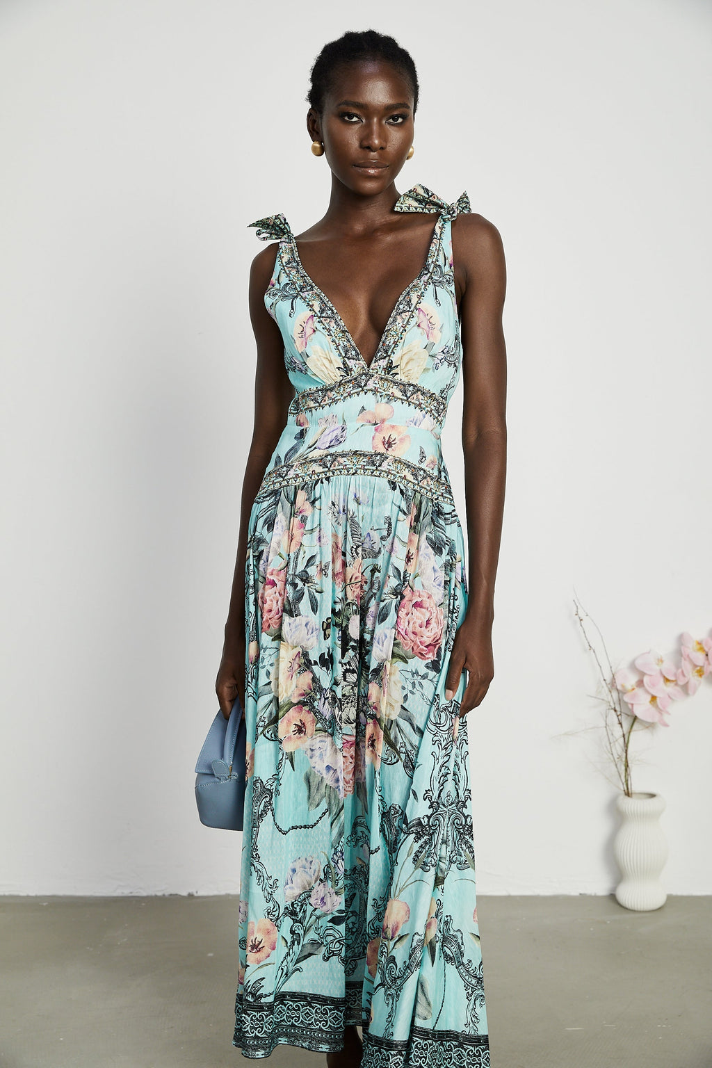 Saira midi elbise