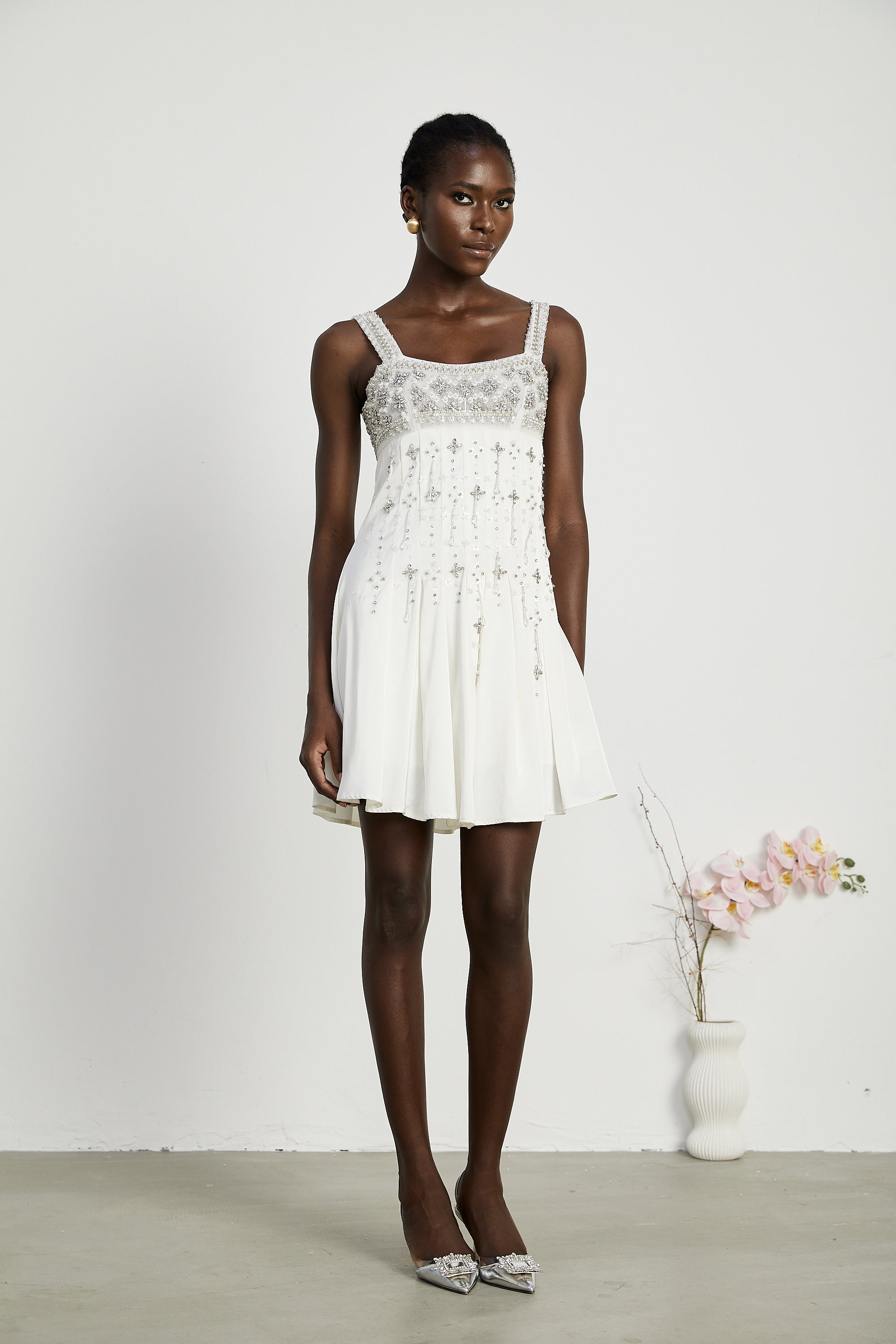 Joséphine kristal mini elbise