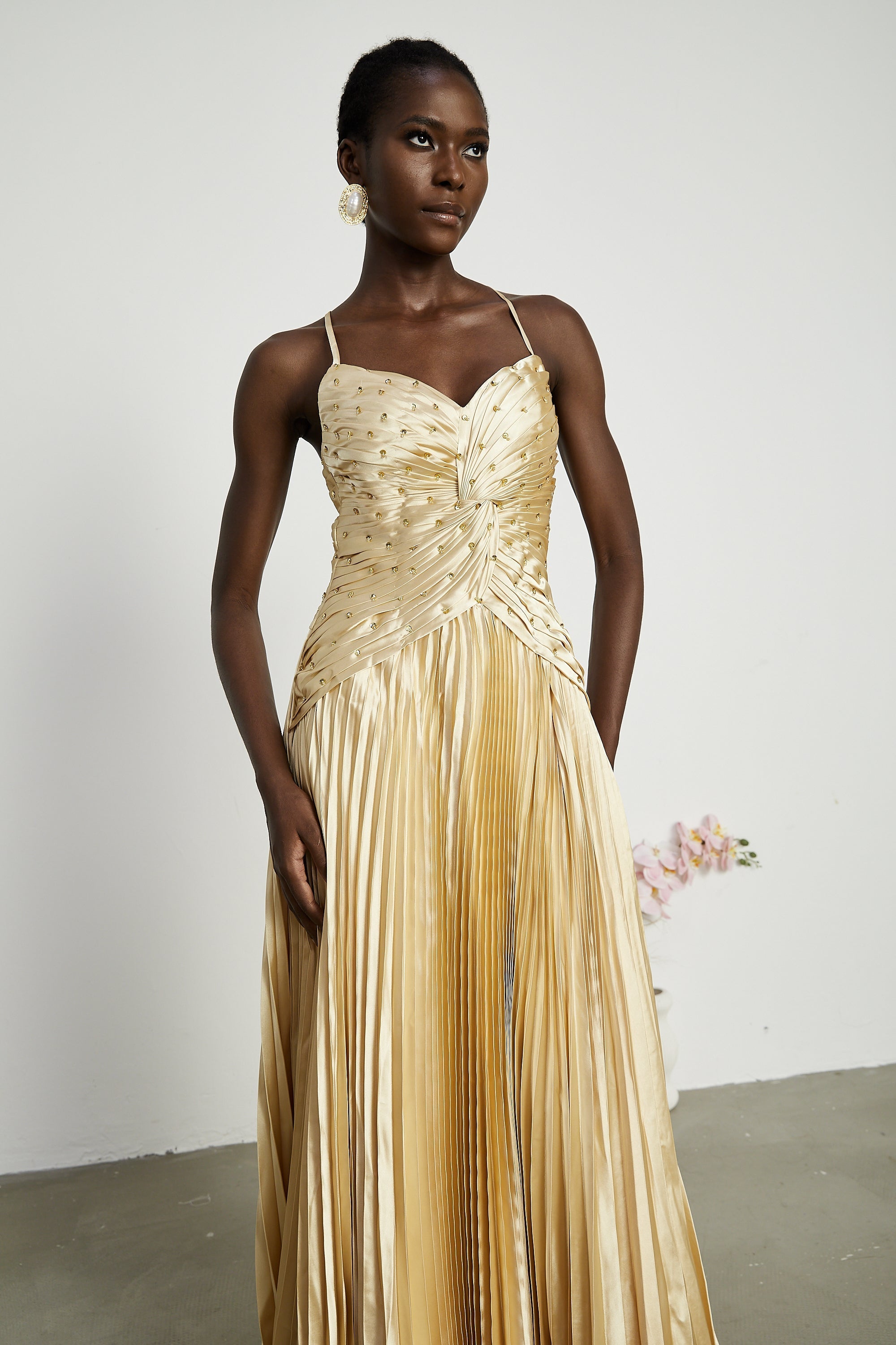 Eline maksi elbise