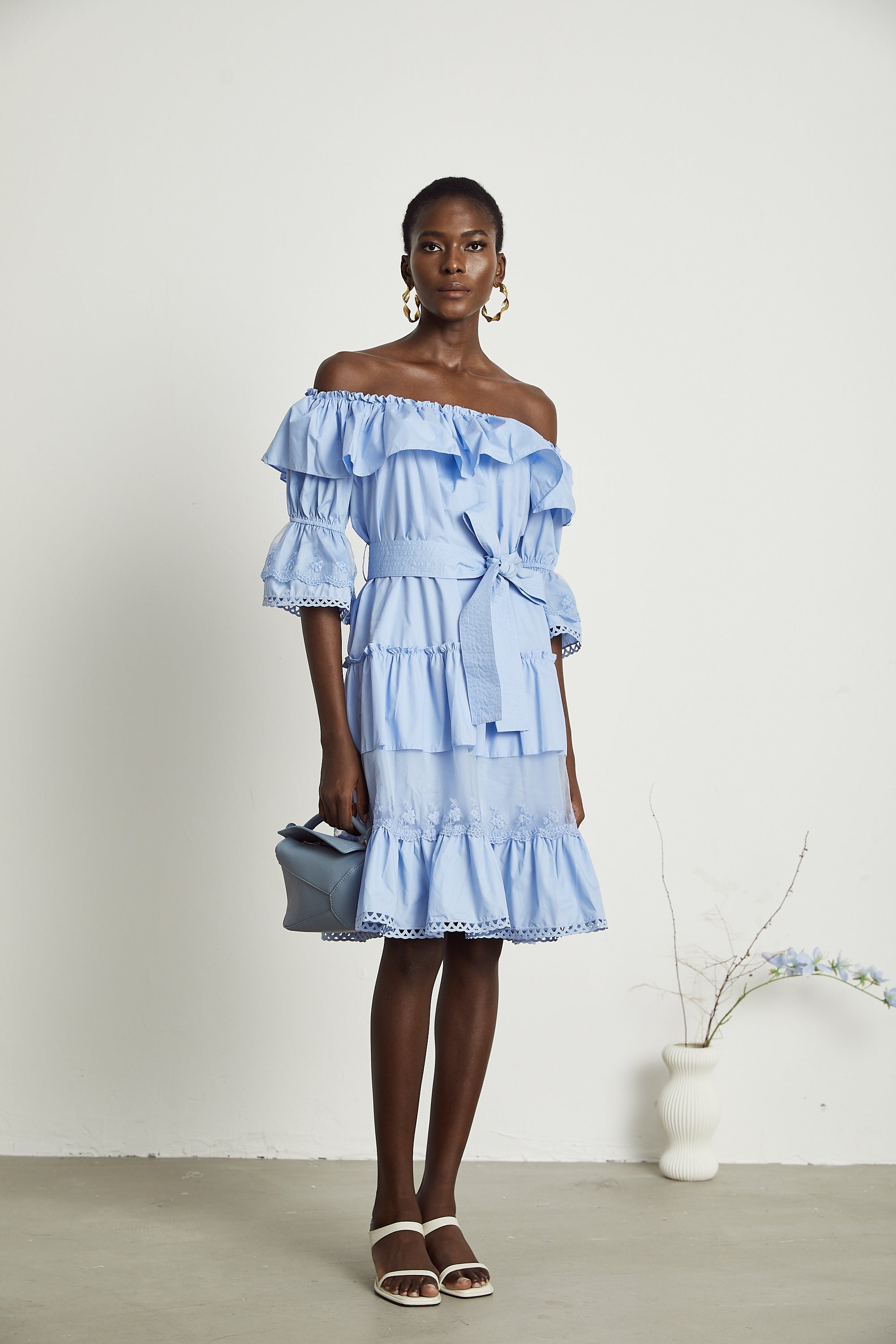 Sophie midi elbise
