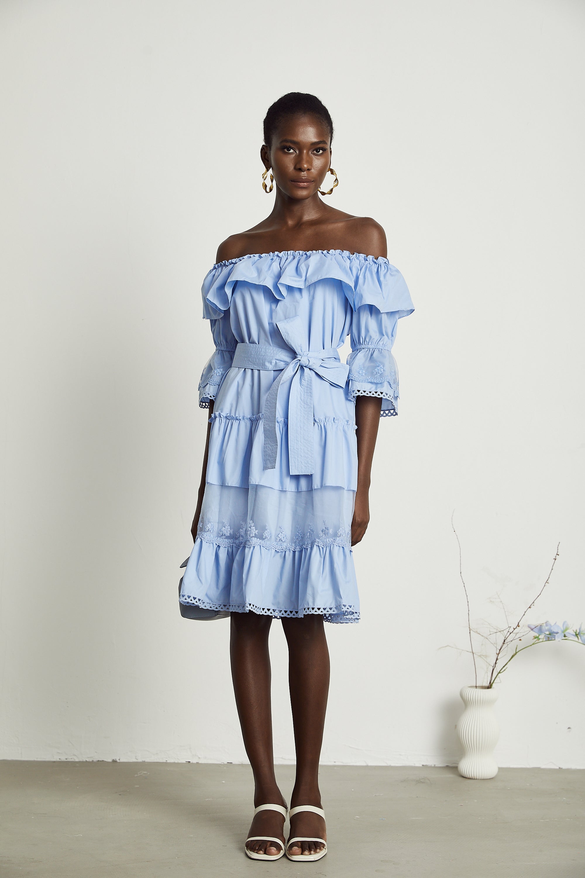 Sophie midi elbise