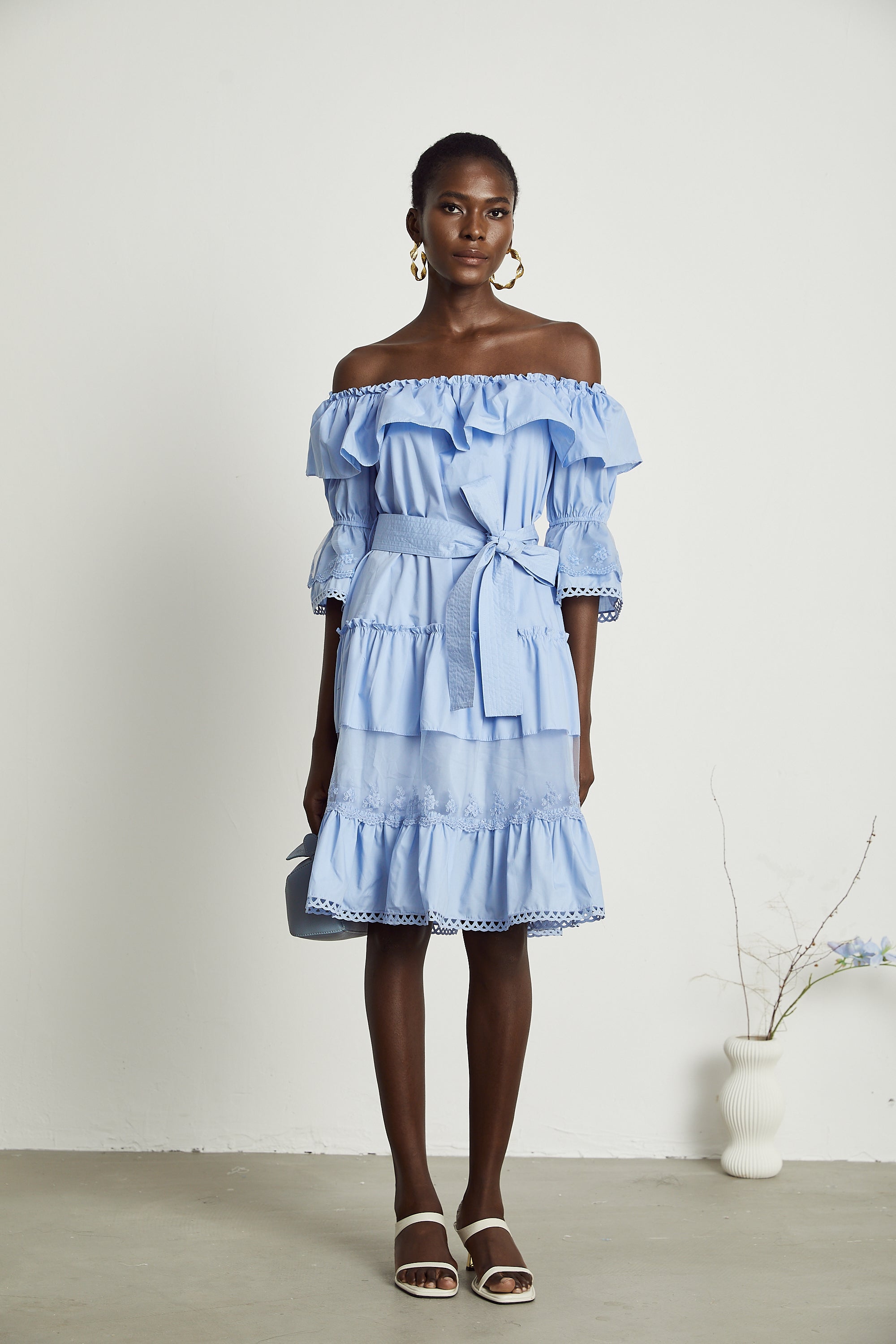 Sophie midi elbise