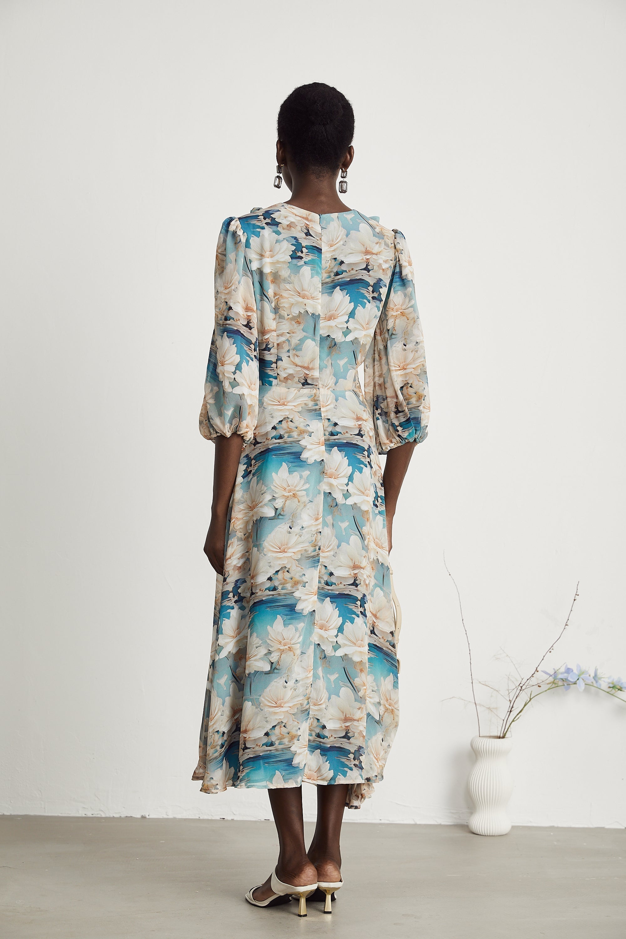 Rosalee midi elbise