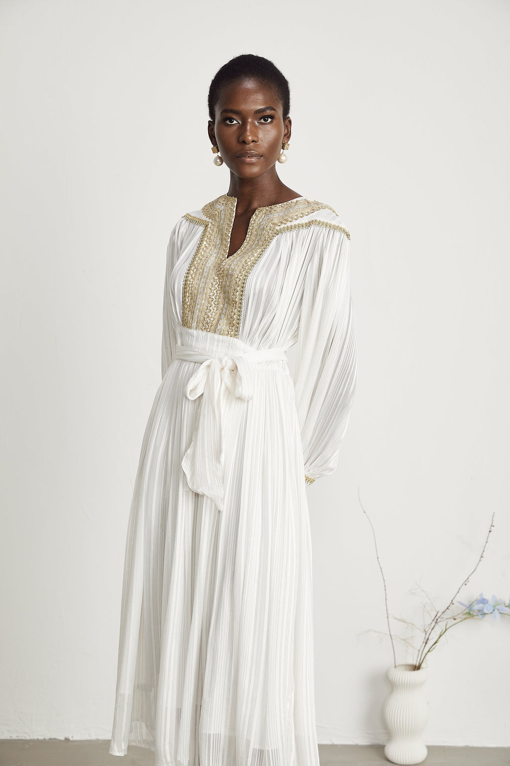 Élodie midi elbise