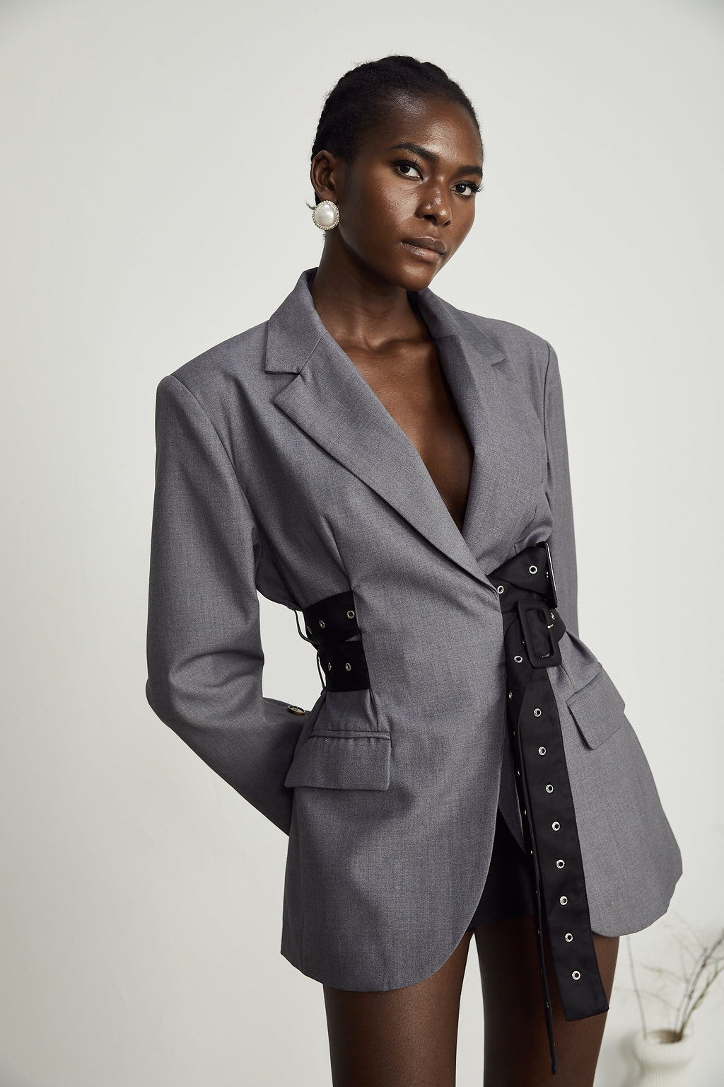 Thérèse kuşaklı blazer ceket