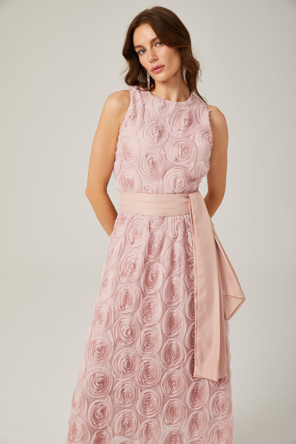 Paulette midi elbise