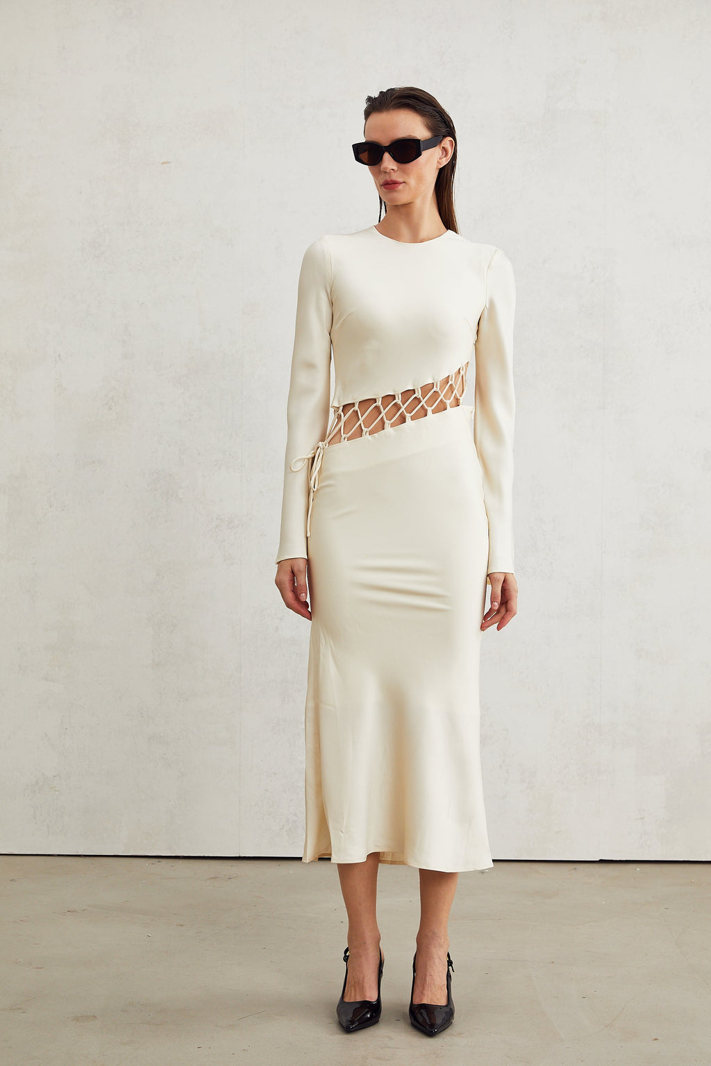 Constance midi elbise