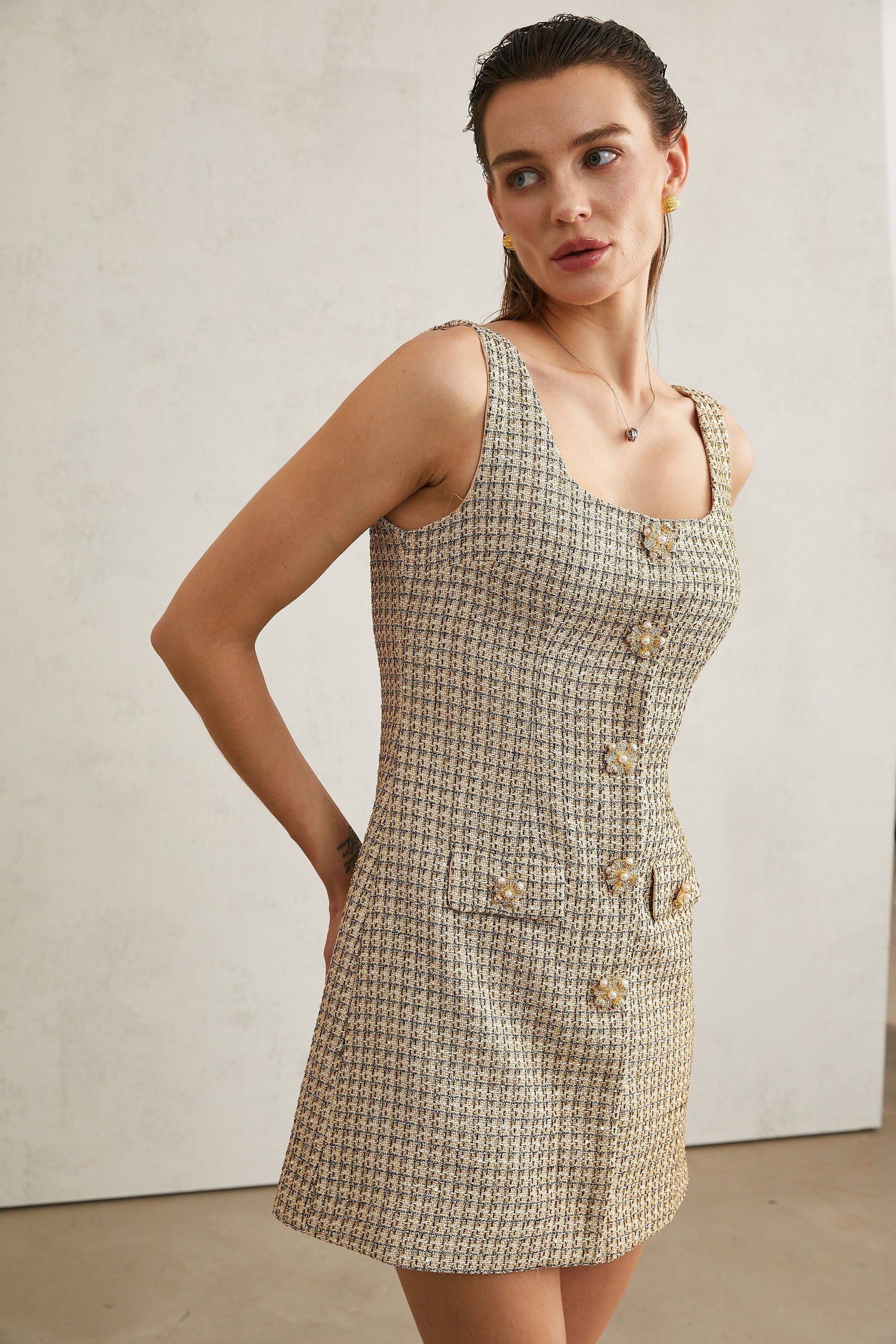 Agathe mini elbise