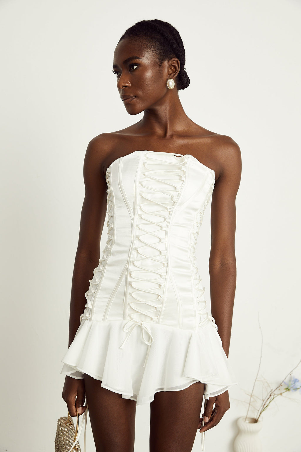 Clémence mini elbise