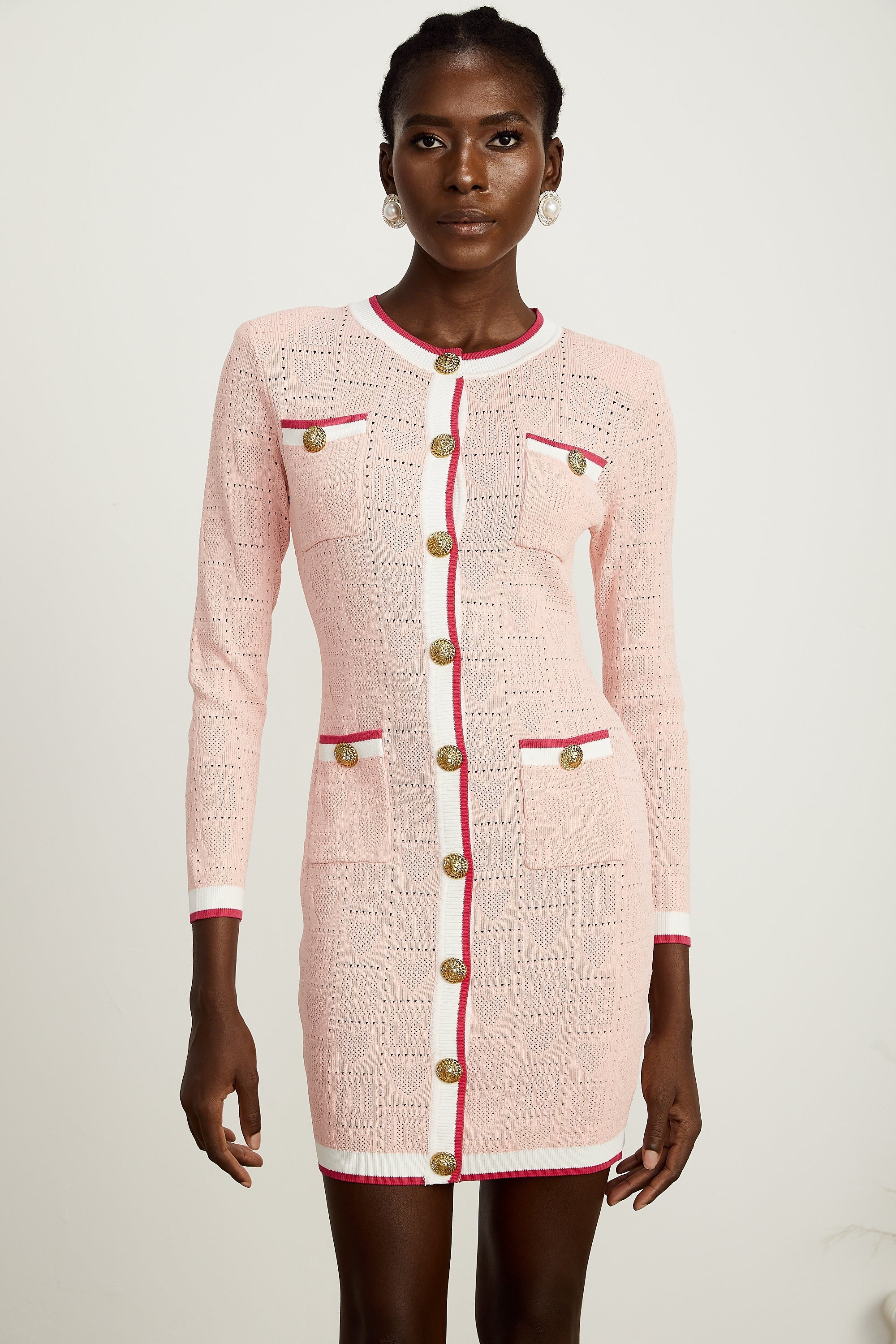 Karine örgü mini elbise