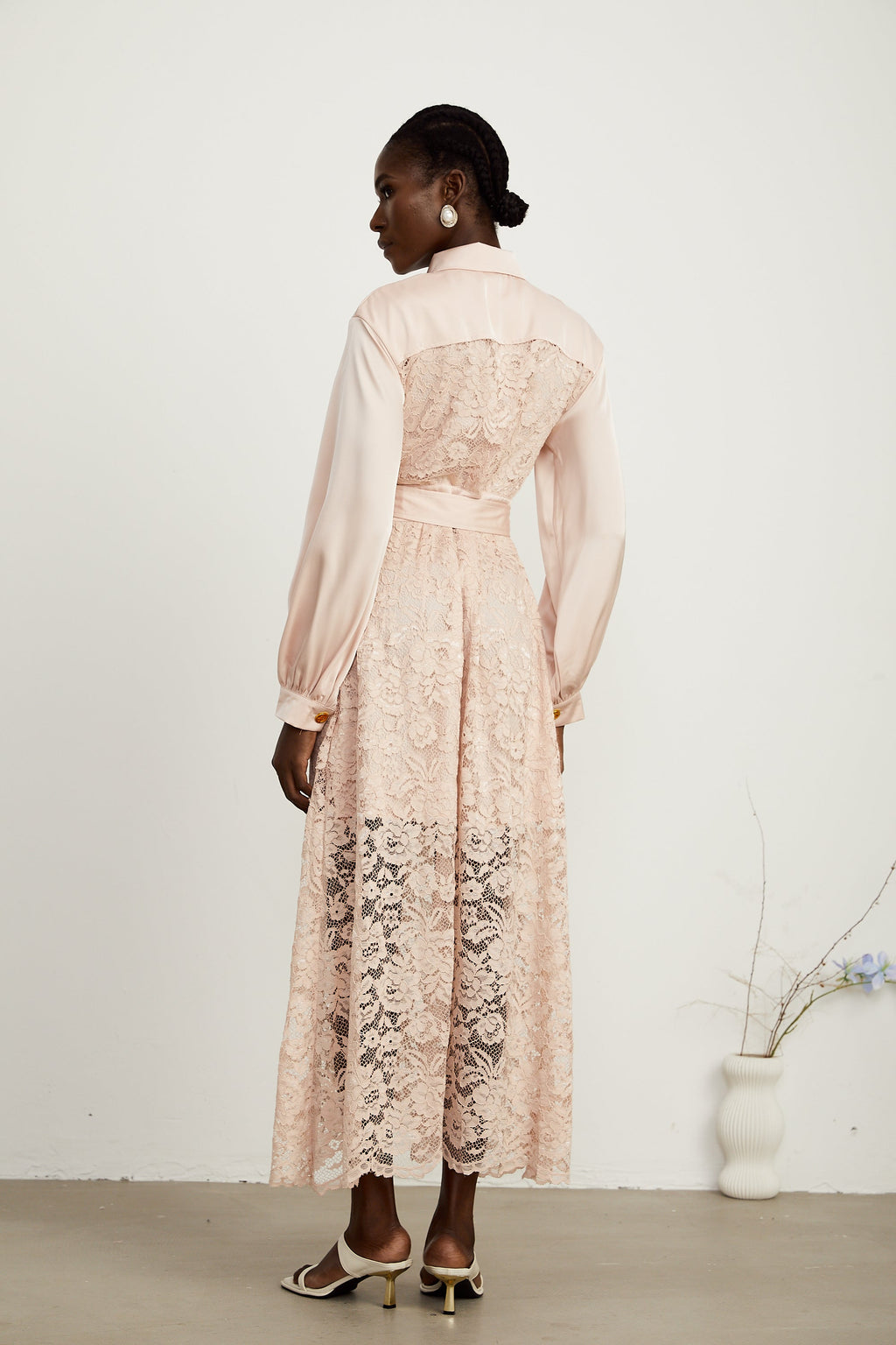 Delphine cepli midi elbise