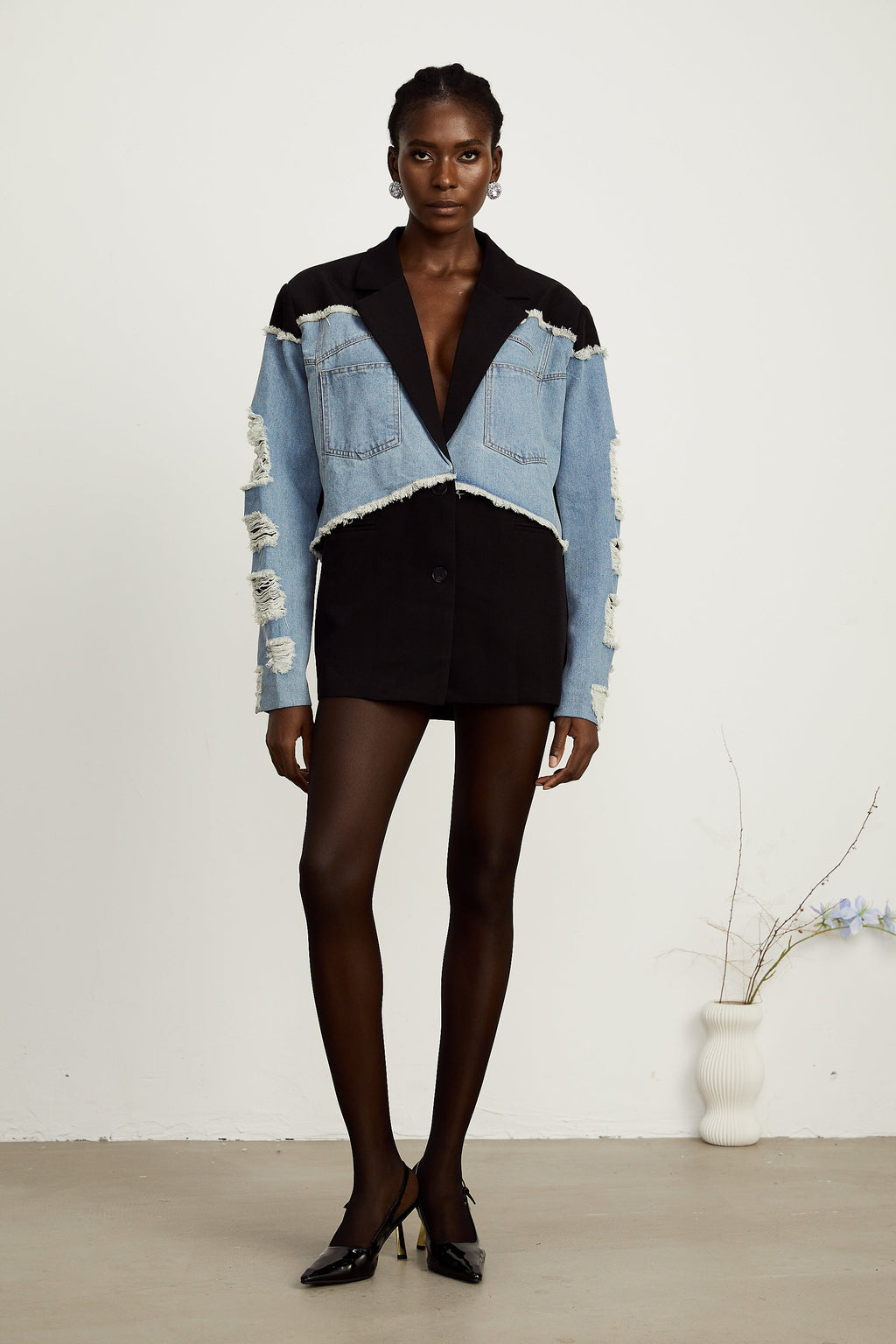 Halley panel blazer ceket