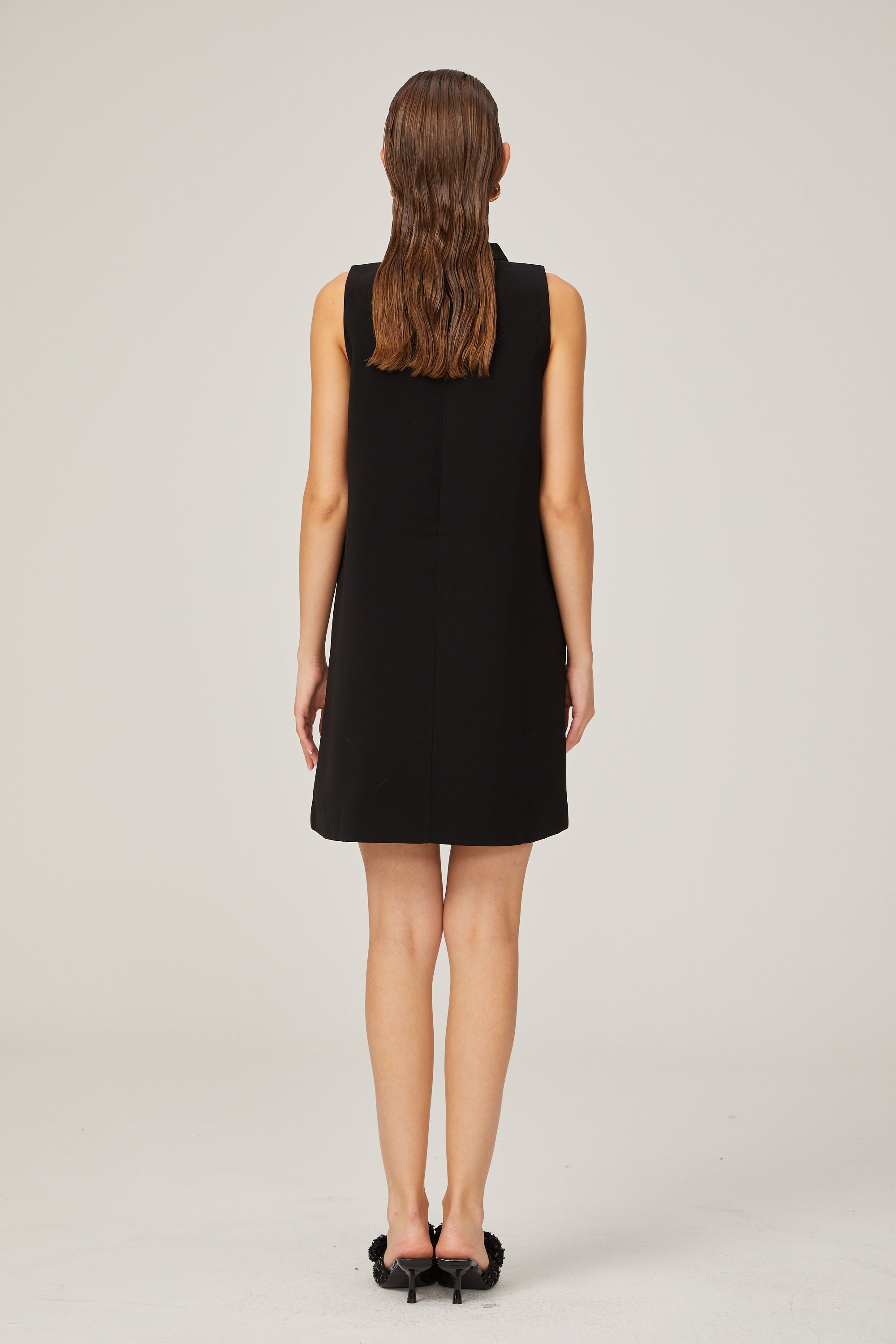 Gisella kolsuz mini elbise